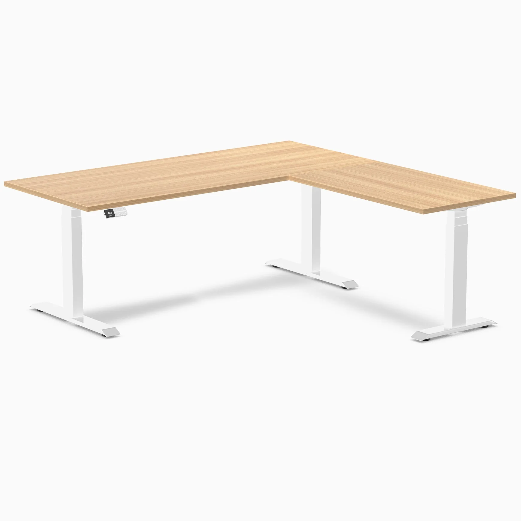Desky Eco L-Shape Melamine Sit Stand Desk - Image 61