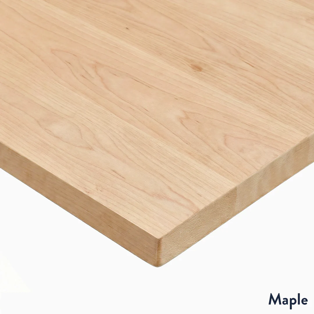 Desky Hardwood L-Shape Sit Stand Desk - Image 11