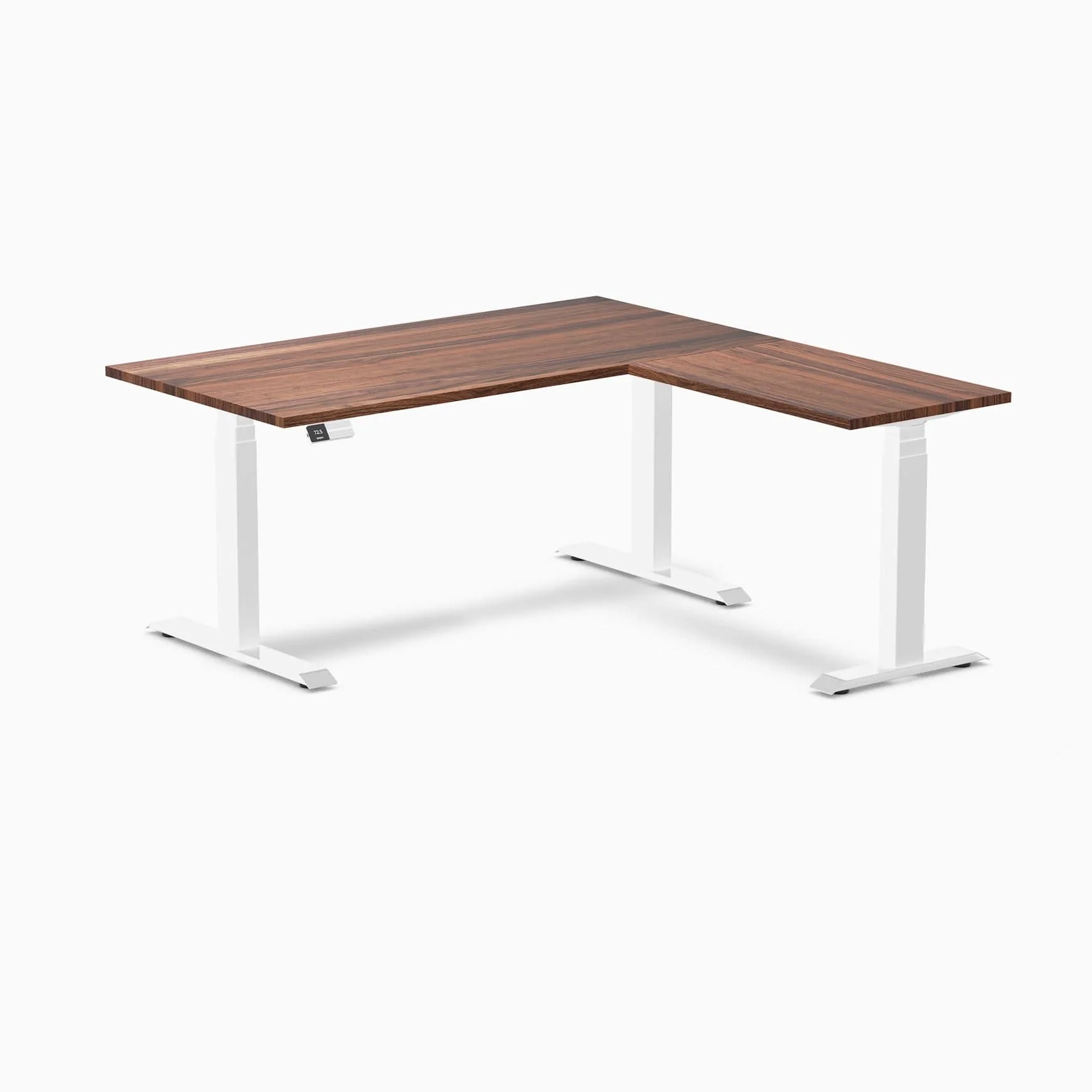 Desky Hardwood L-Shape Sit Stand Desk - Image 32