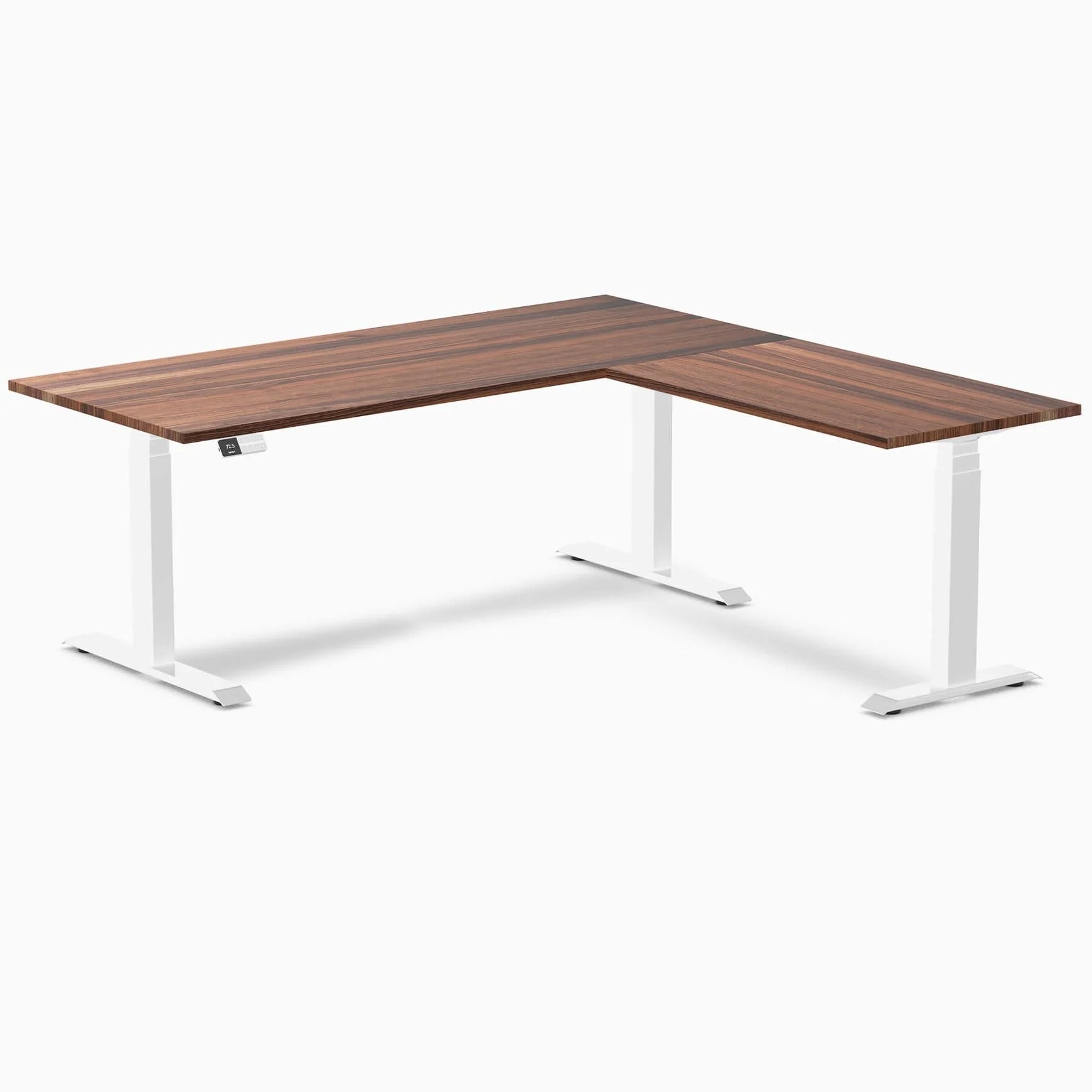 Desky Hardwood L-Shape Sit Stand Desk - Image 34