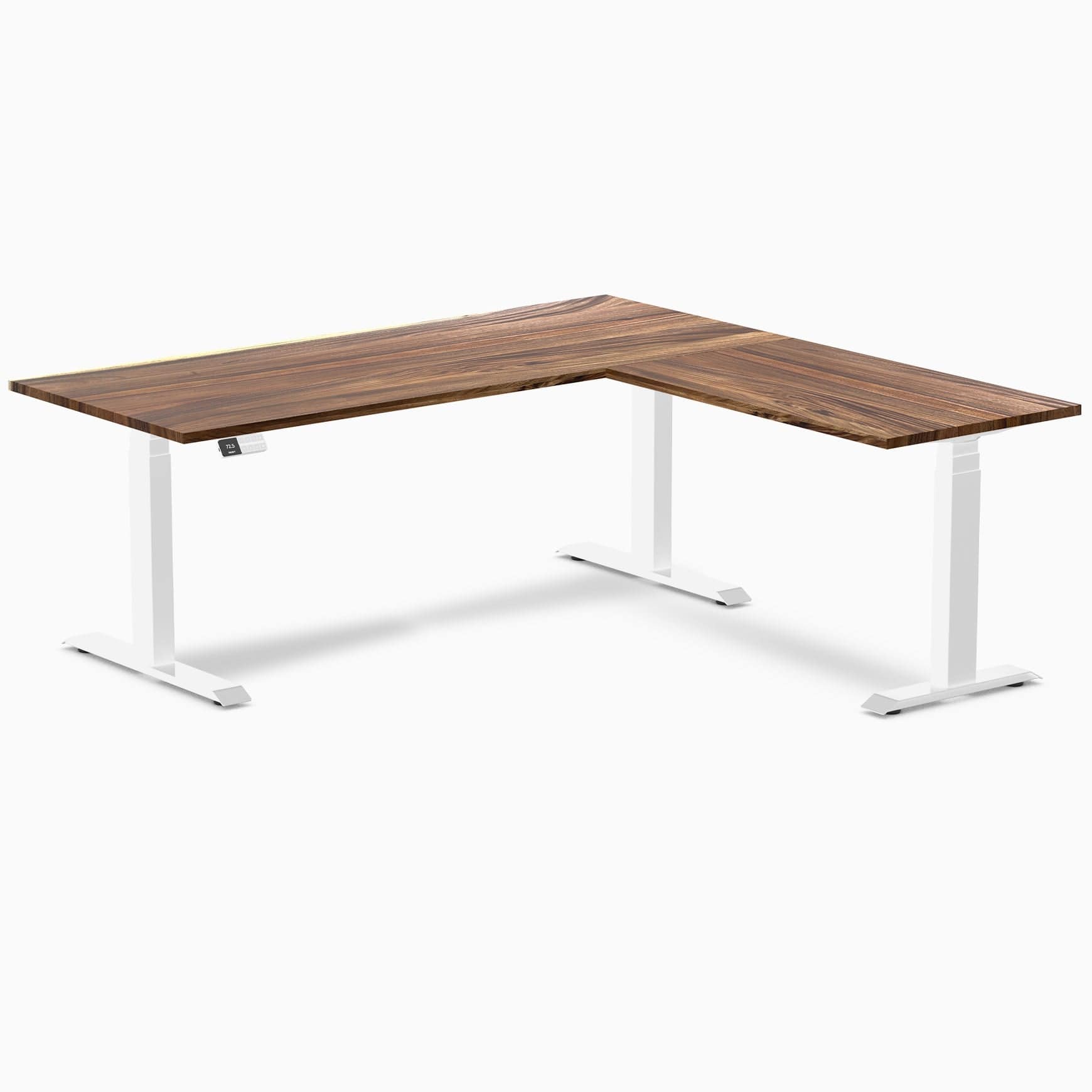 Desky Hardwood L-Shape Sit Stand Desk - Image 38