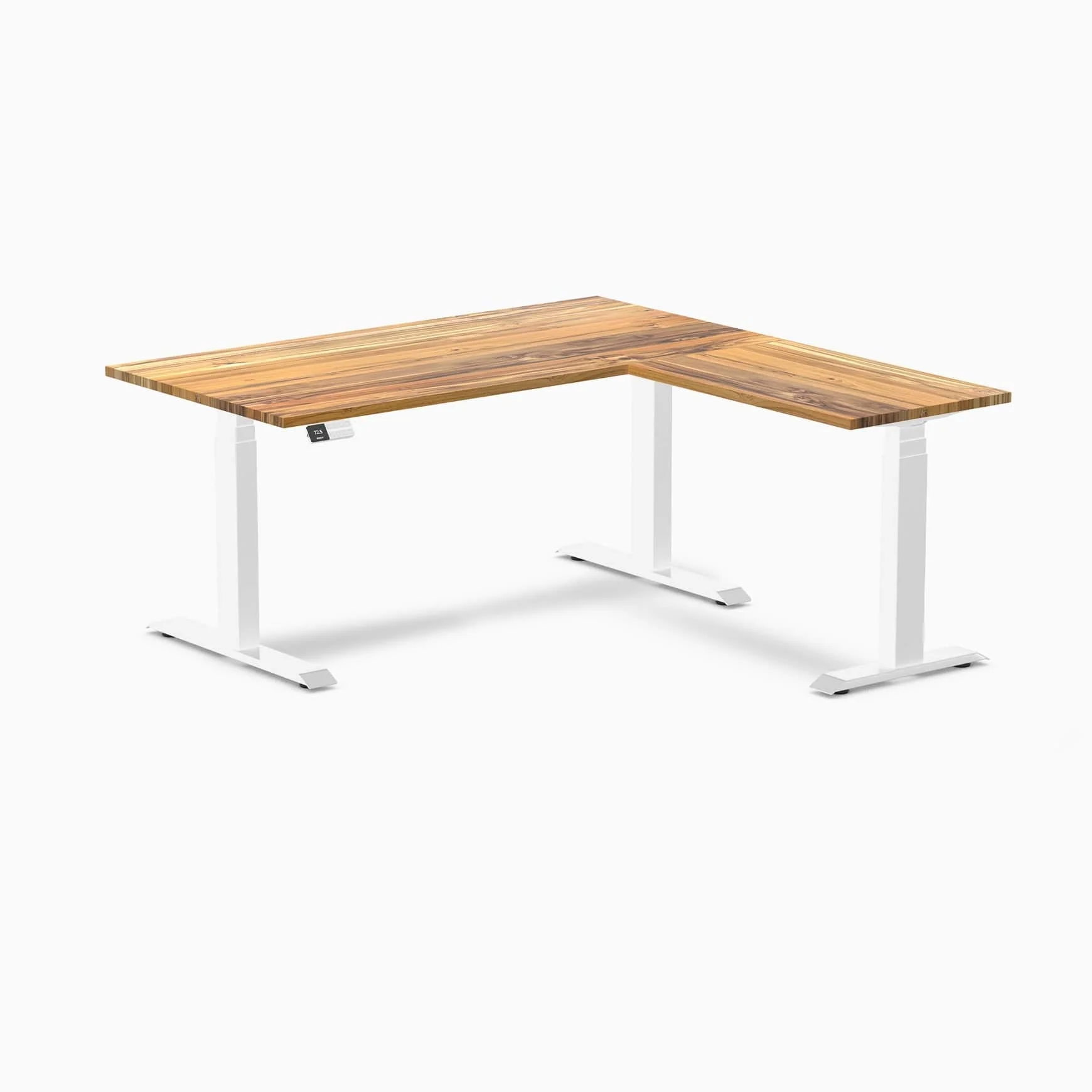 Desky Hardwood L-Shape Sit Stand Desk - Image 48