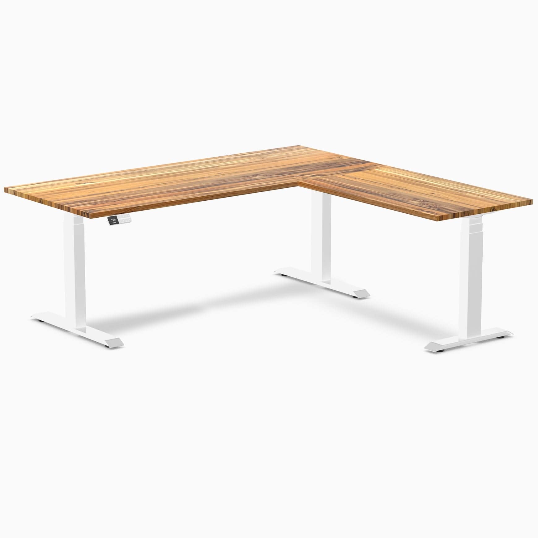 Desky Hardwood L-Shape Sit Stand Desk - Image 50