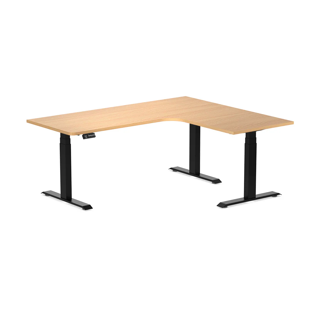 Desky L-Shape Melamine Sit Stand Desk - Image 101