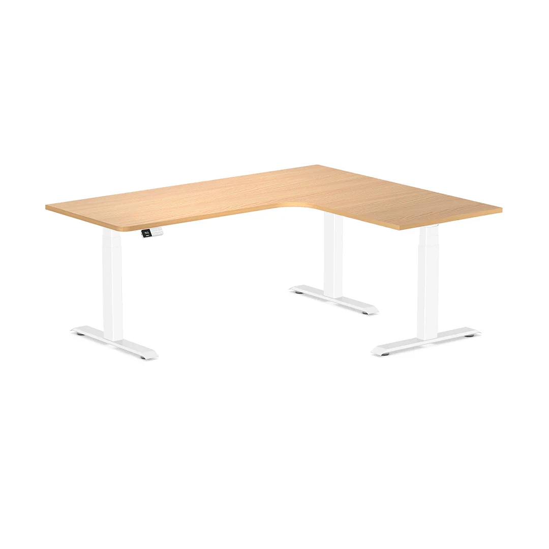 Desky L-Shape Melamine Sit Stand Desk - Image 104
