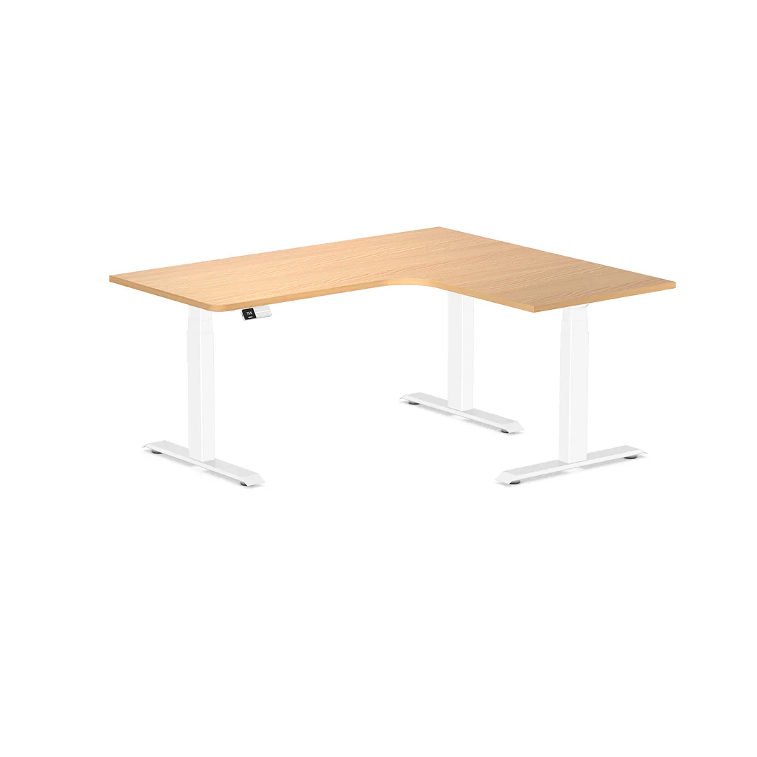 Desky L-Shape Melamine Sit Stand Desk - Image 105