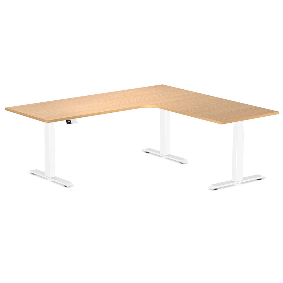 Desky L-Shape Melamine Sit Stand Desk - Image 106