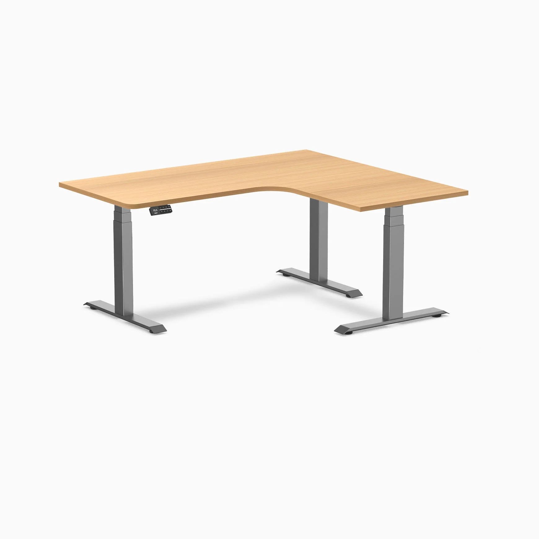 Desky L-Shape Melamine Sit Stand Desk - Image 107