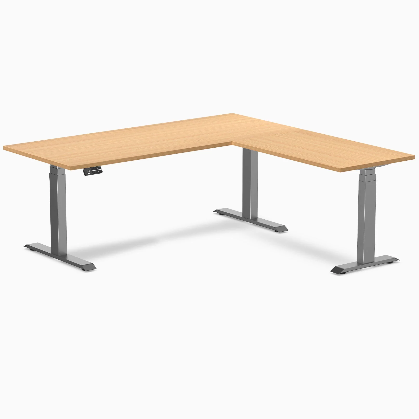 Desky L-Shape Melamine Sit Stand Desk - Image 109