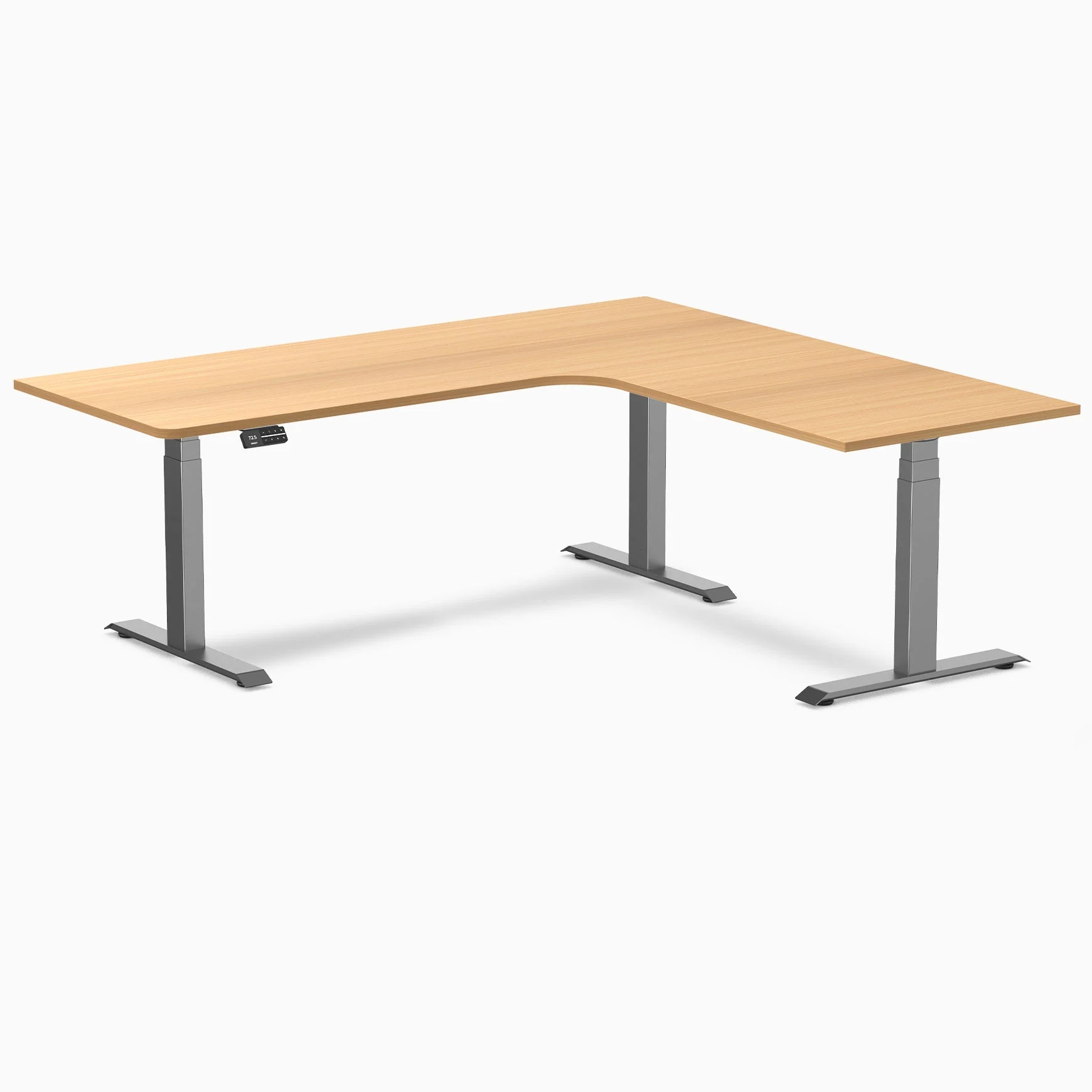 Desky L-Shape Melamine Sit Stand Desk - Image 112