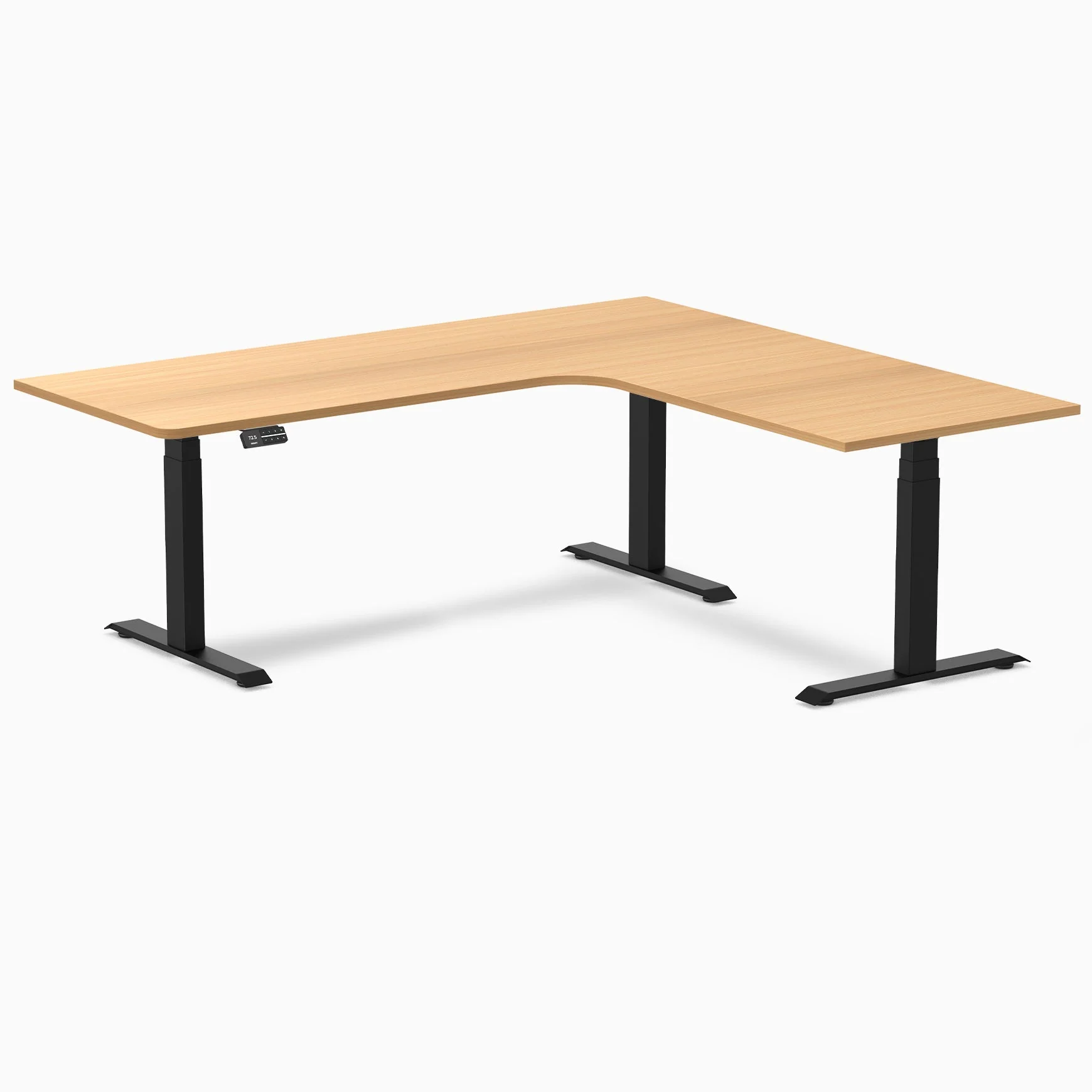 Desky L-Shape Melamine Sit Stand Desk - Image 115