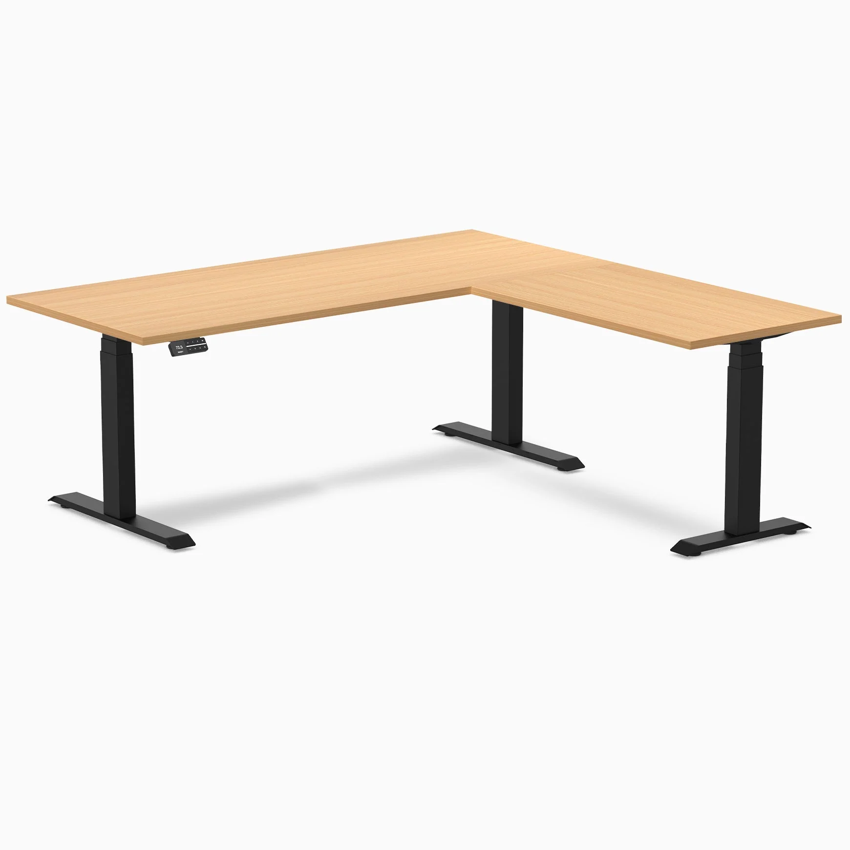 Desky L-Shape Melamine Sit Stand Desk - Image 116