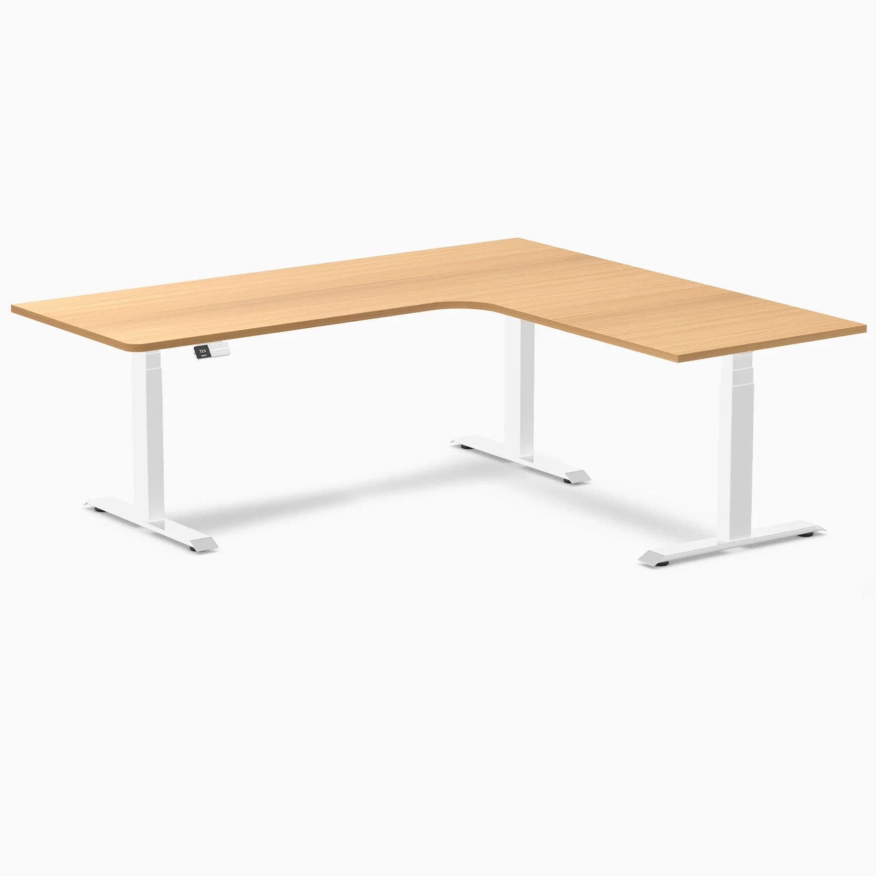 Desky L-Shape Melamine Sit Stand Desk - Image 118
