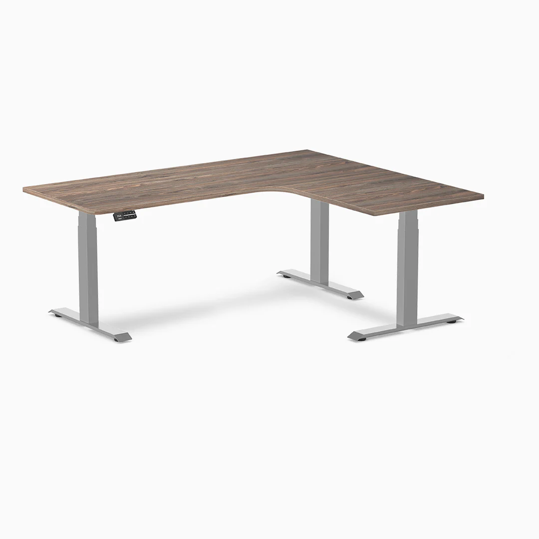 Desky L-Shape Melamine Sit Stand Desk - Image 27