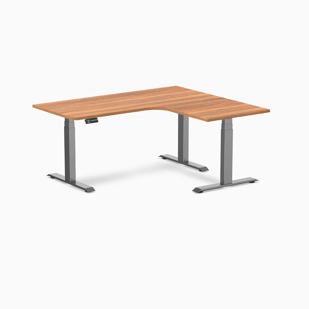 Desky L-Shape Melamine Sit Stand Desk - Image 31