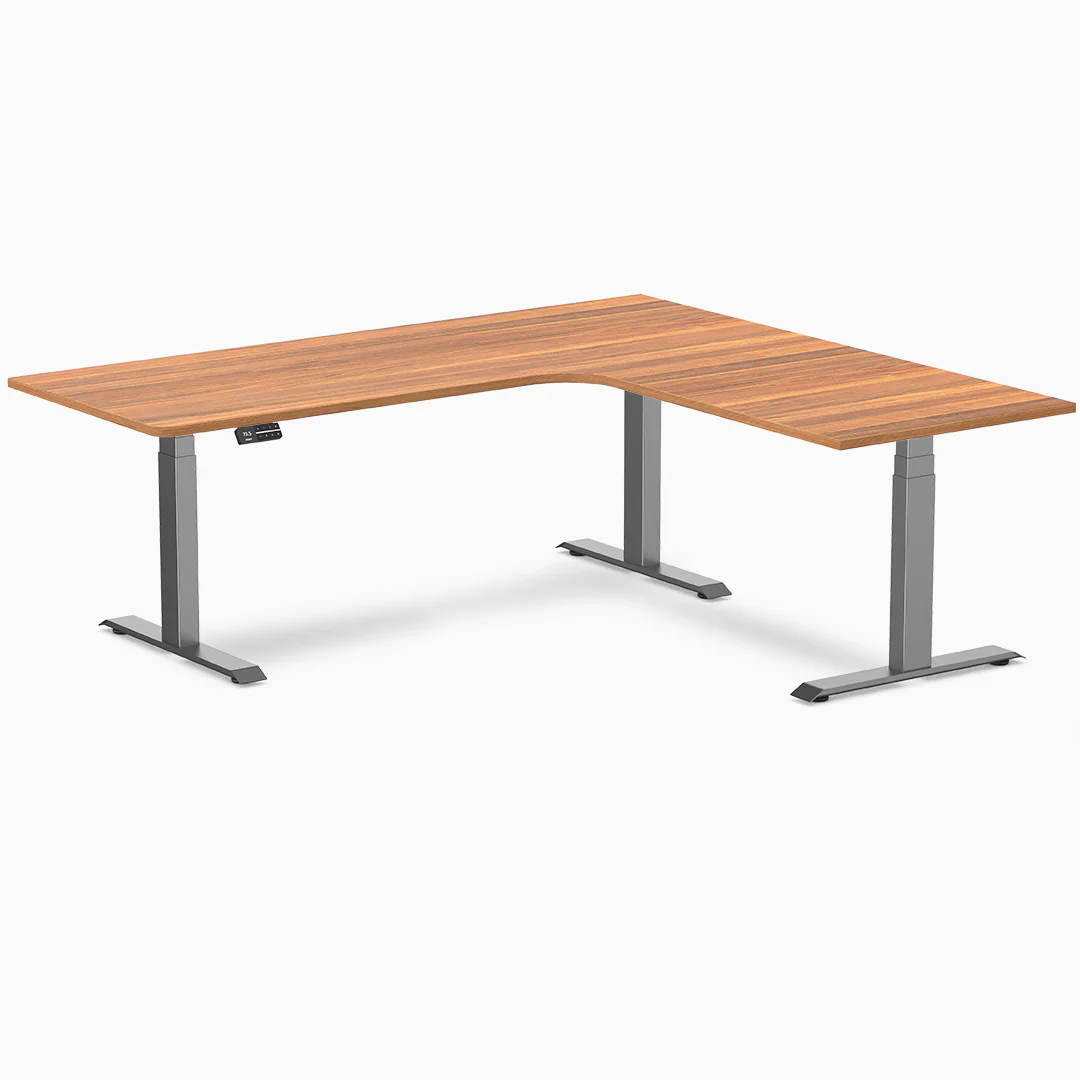 Desky L-Shape Melamine Sit Stand Desk - Image 33