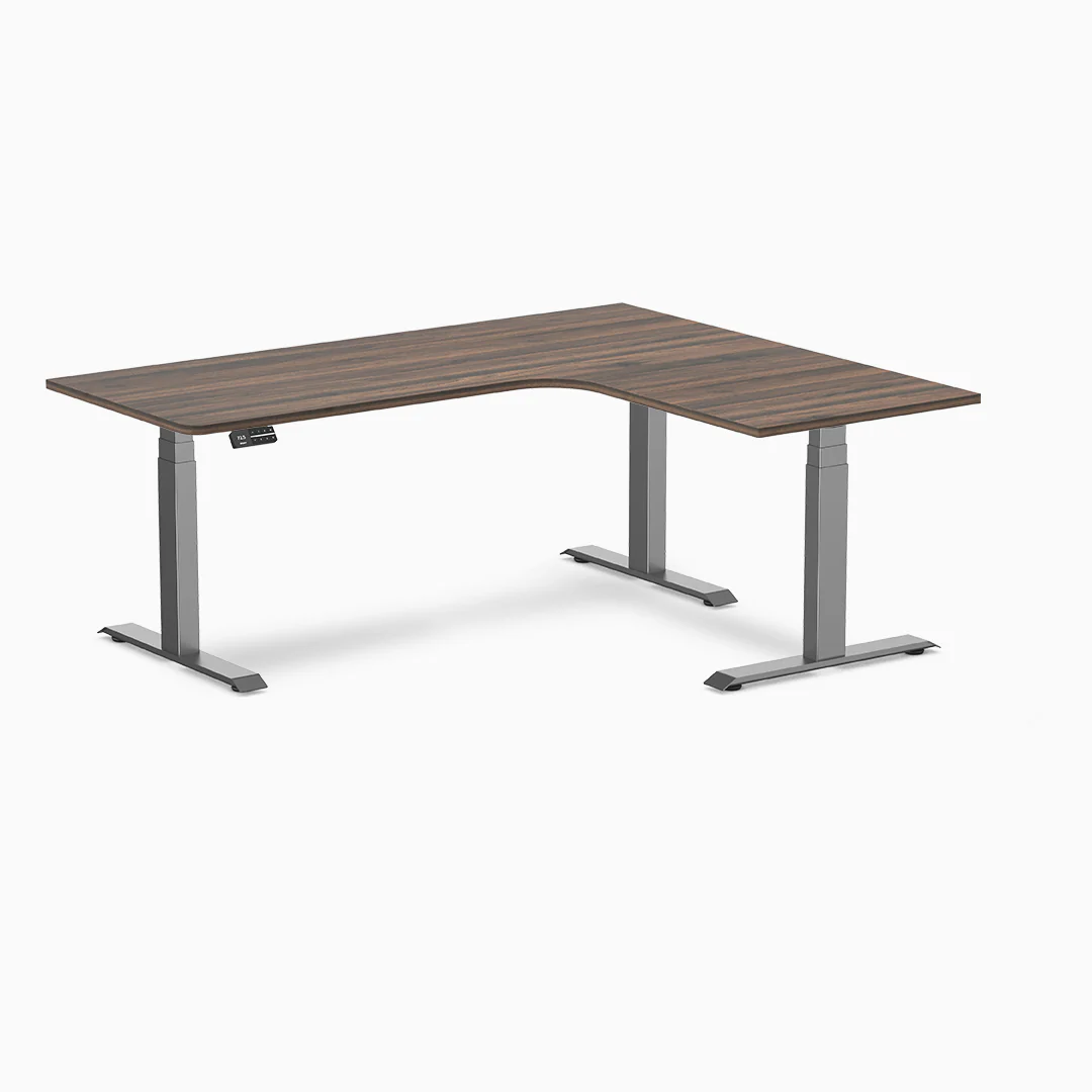Desky L-Shape Melamine Sit Stand Desk - Image 34