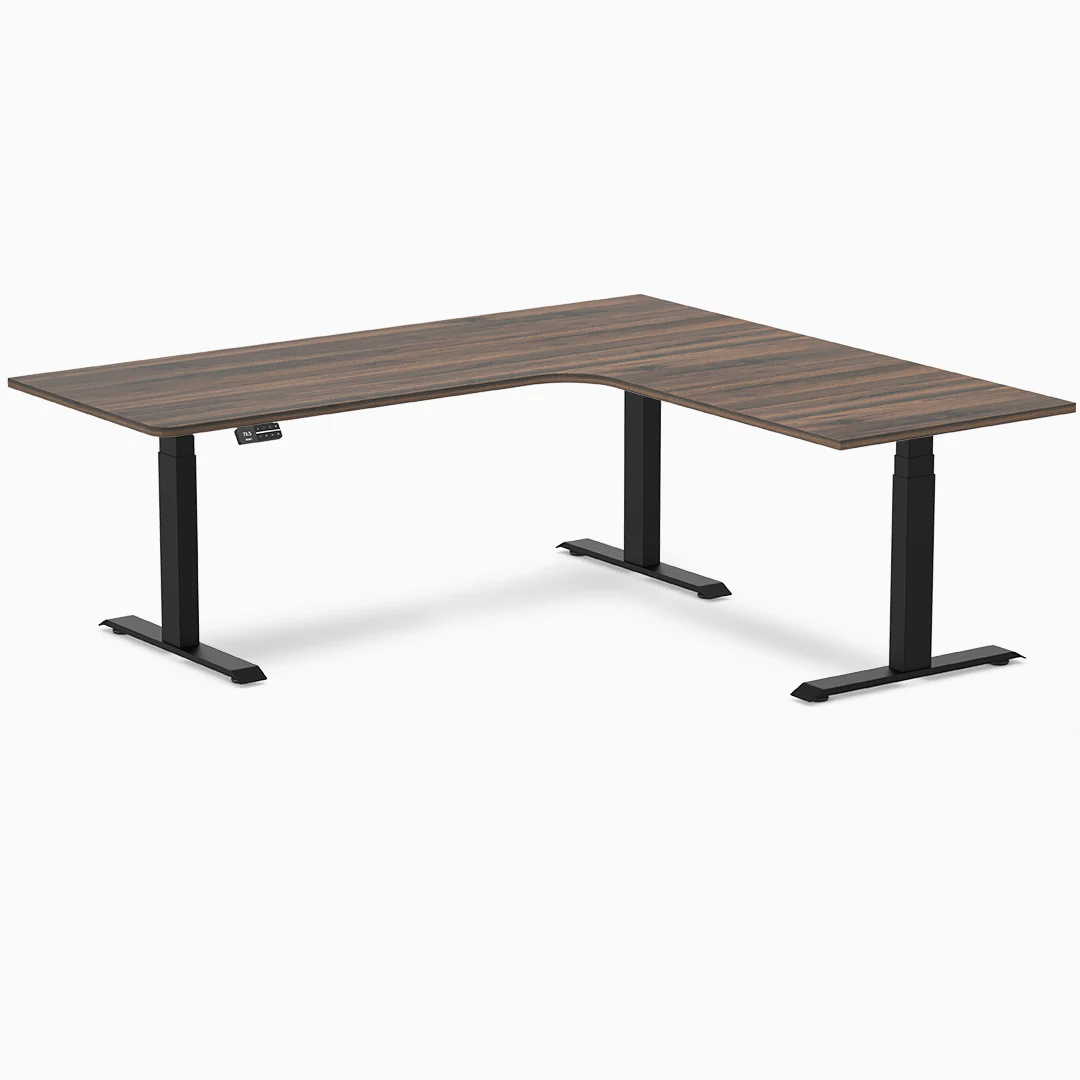 Desky L-Shape Melamine Sit Stand Desk - Image 35