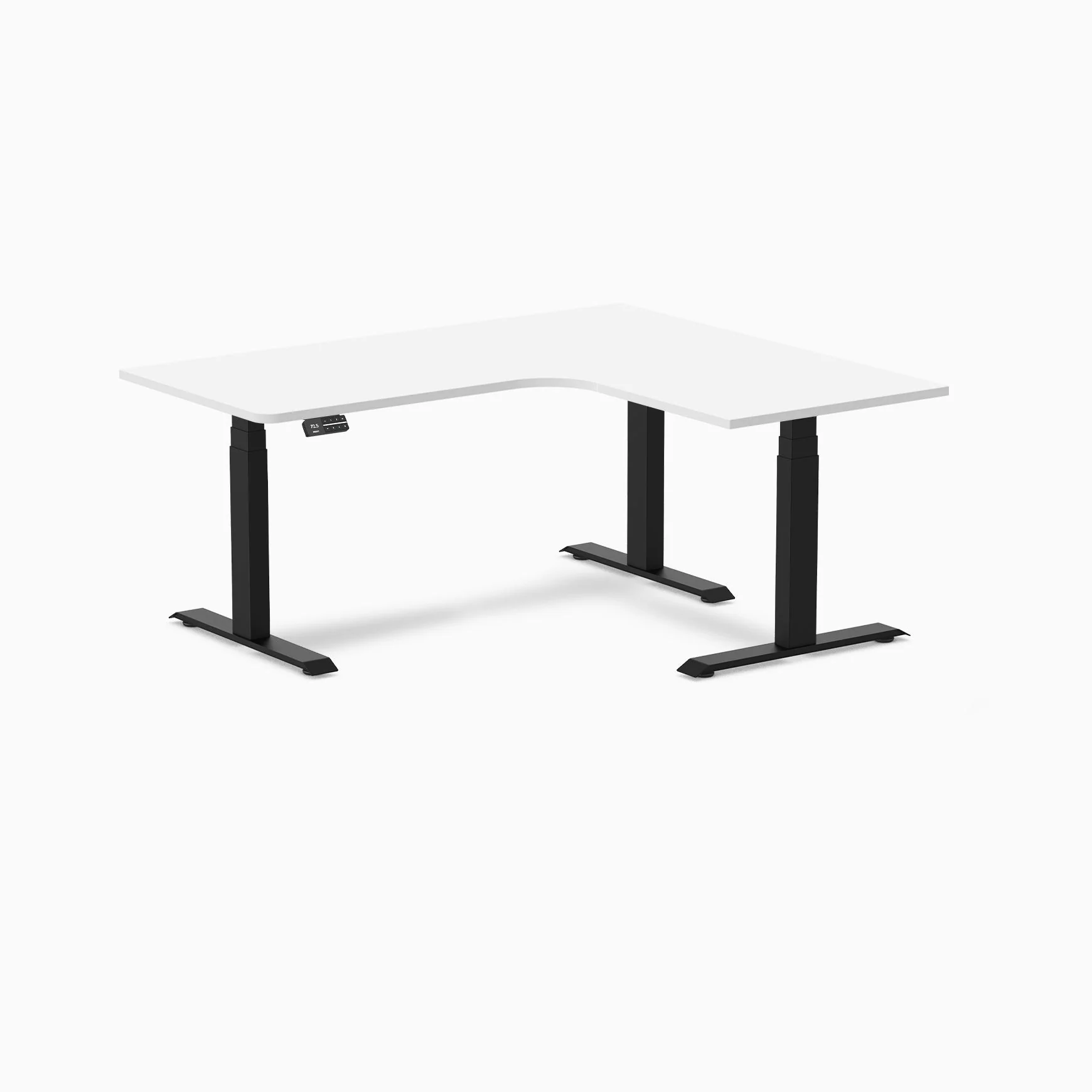 Desky L-Shape Melamine Sit Stand Desk - Image 44