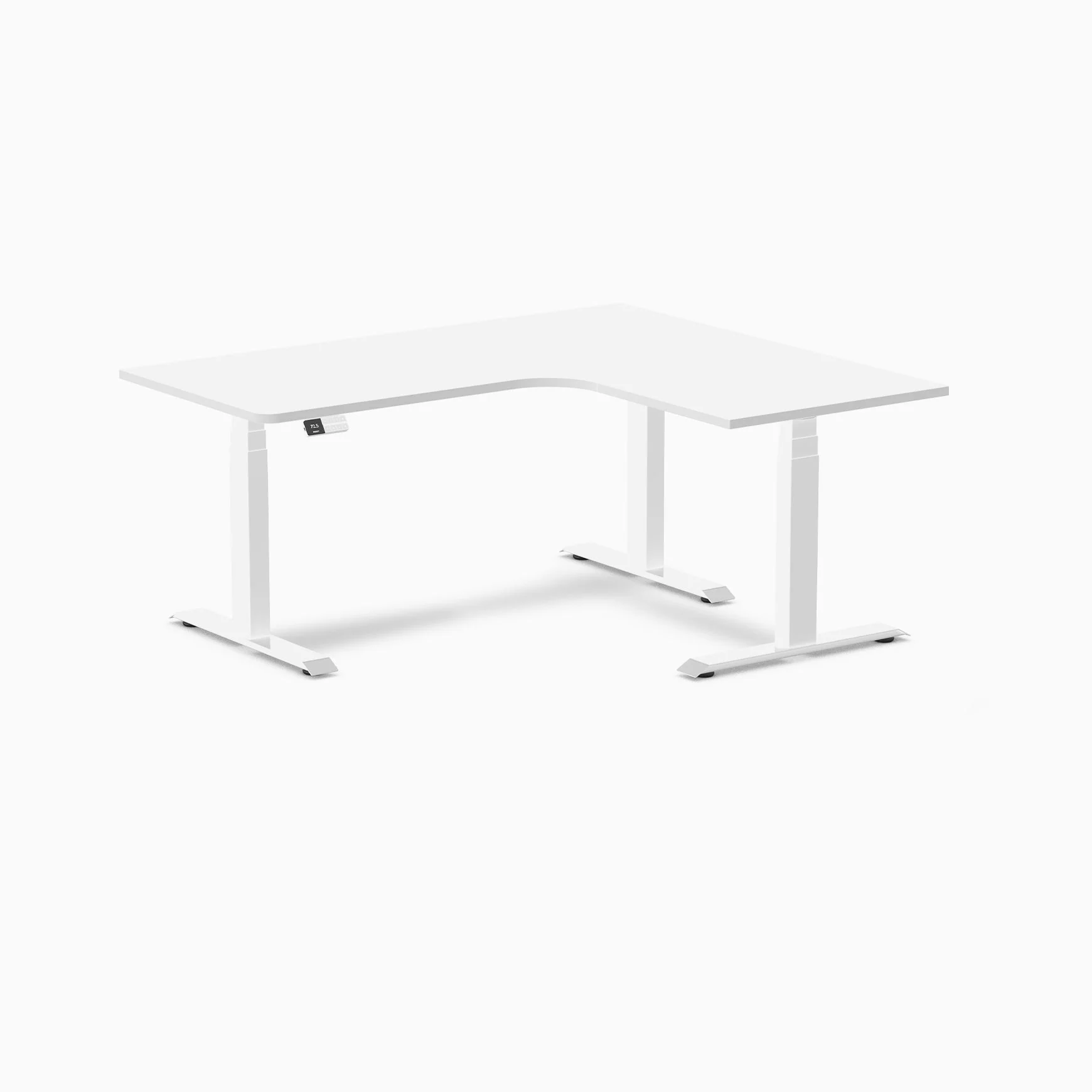 Desky L-Shape Melamine Sit Stand Desk - Image 45