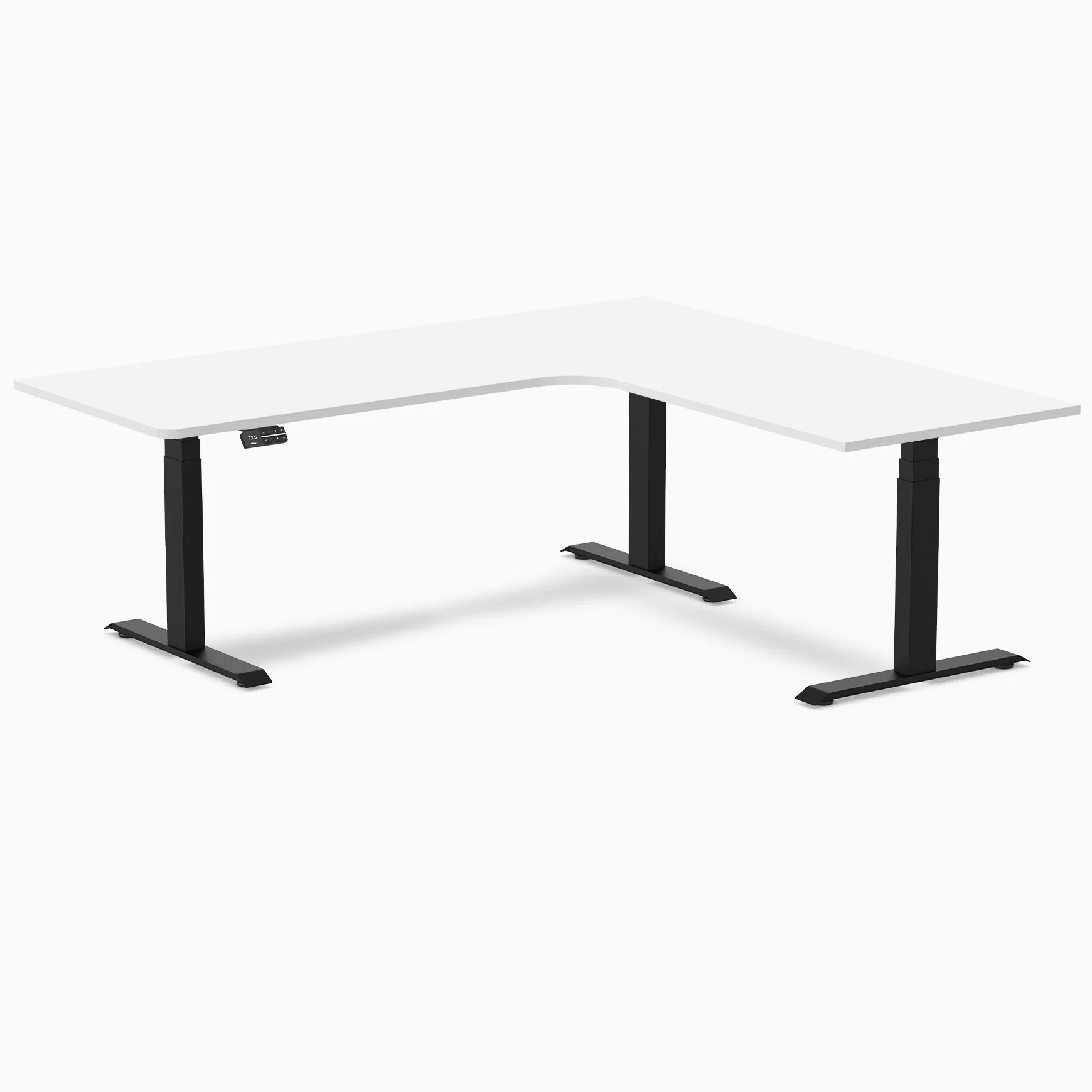 Desky L-Shape Melamine Sit Stand Desk - Image 47