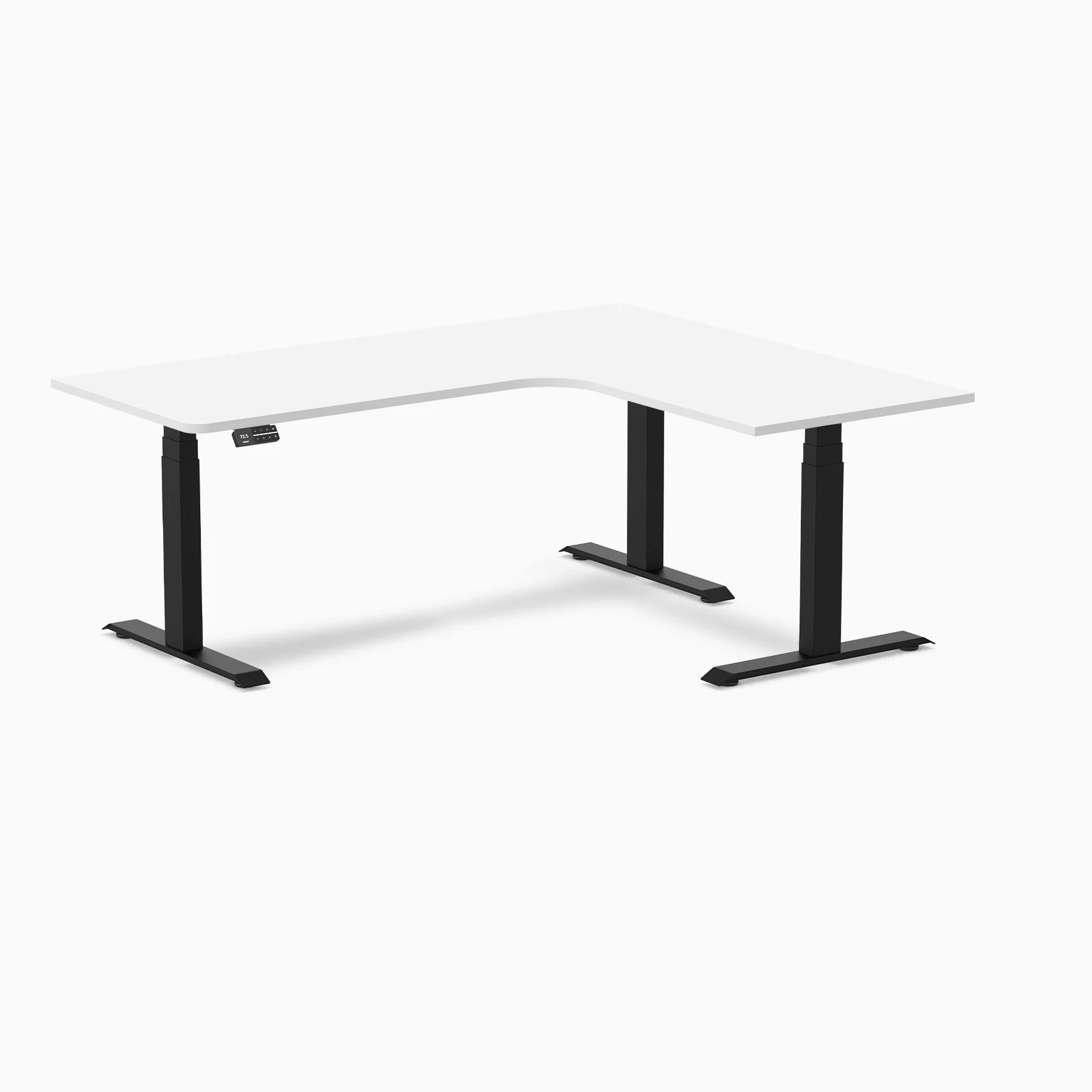 Desky L-Shape Melamine Sit Stand Desk - Image 49