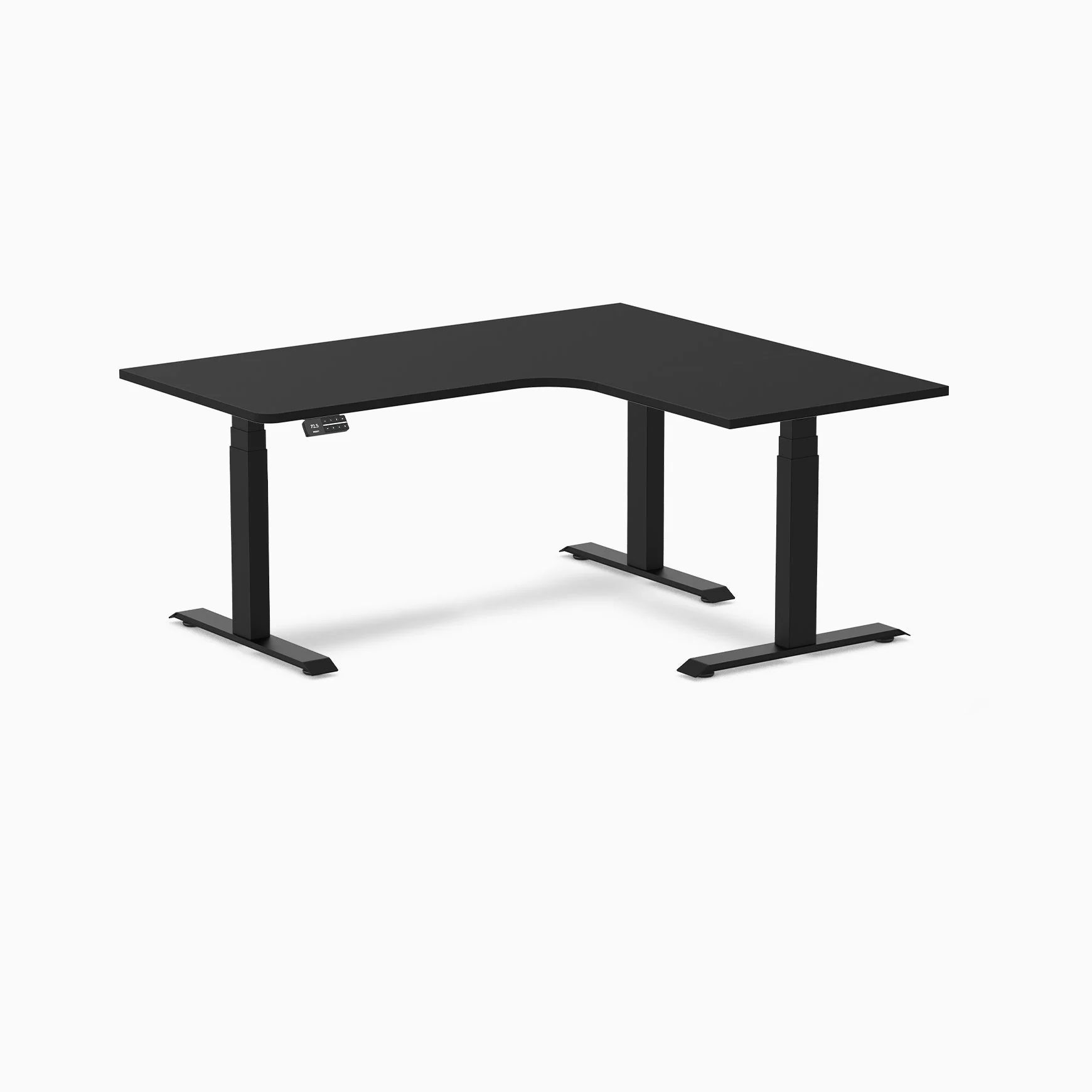 Desky L-Shape Melamine Sit Stand Desk - Image 50