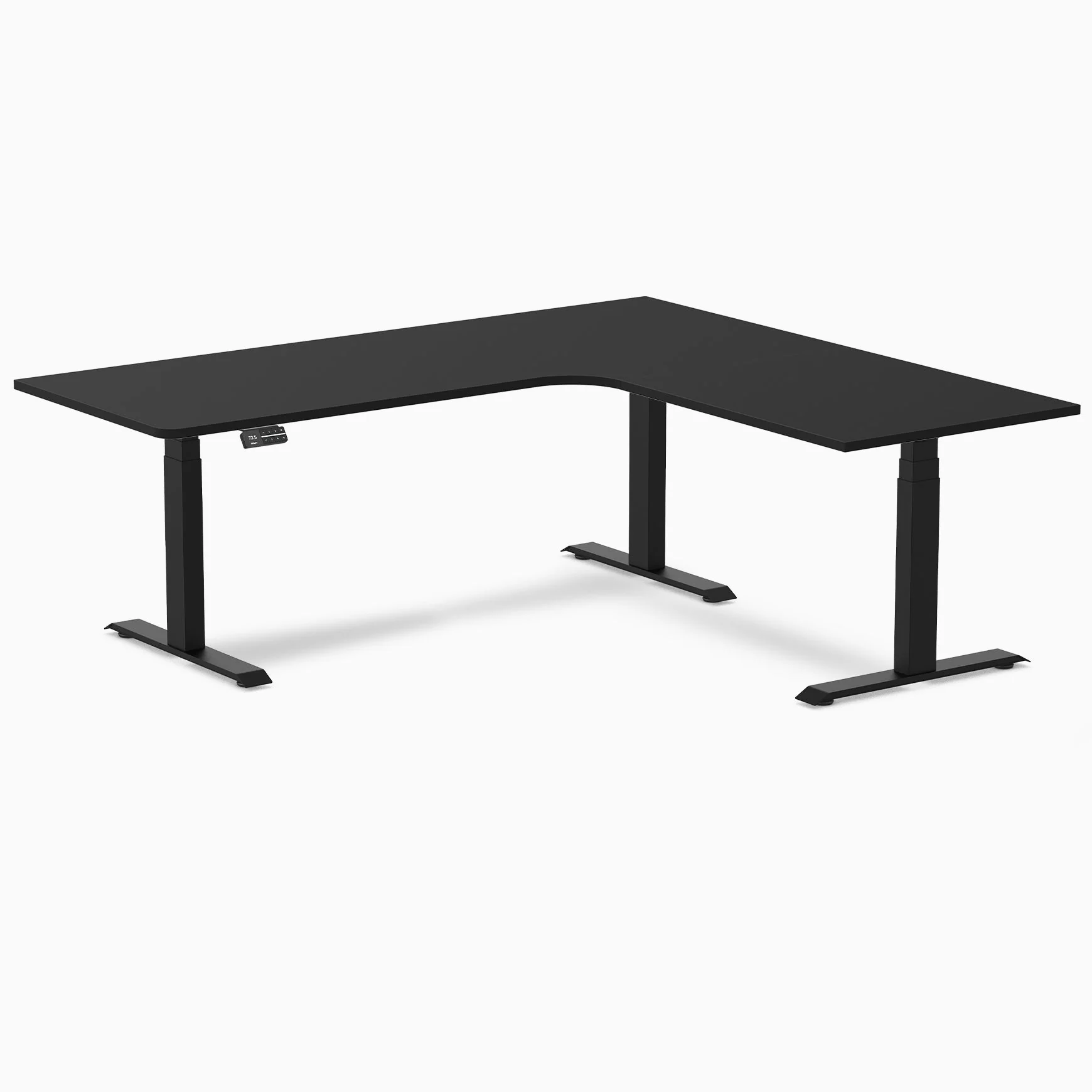 Desky L-Shape Melamine Sit Stand Desk - Image 54