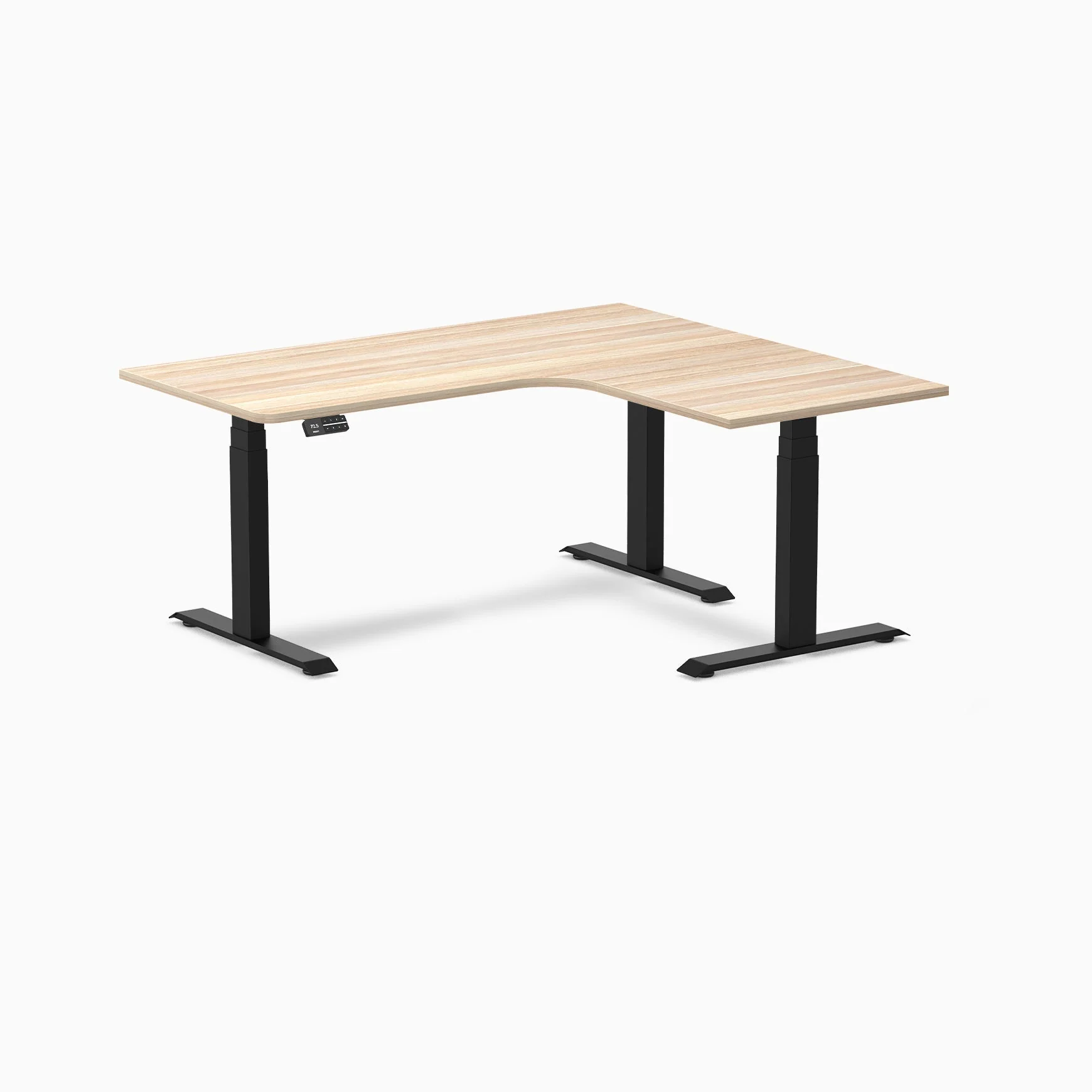 Desky L-Shape Melamine Sit Stand Desk - Image 56
