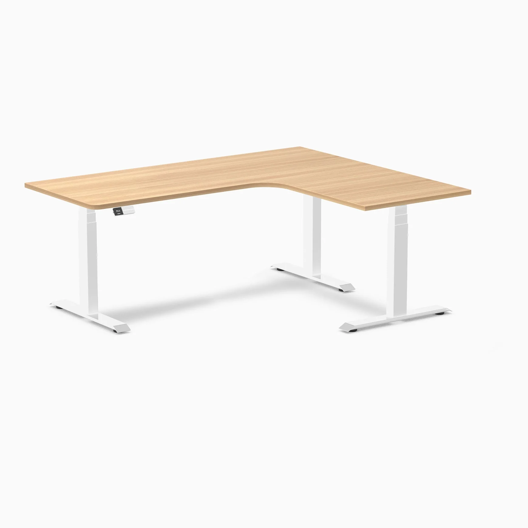 Desky L-Shape Melamine Sit Stand Desk - Image 89