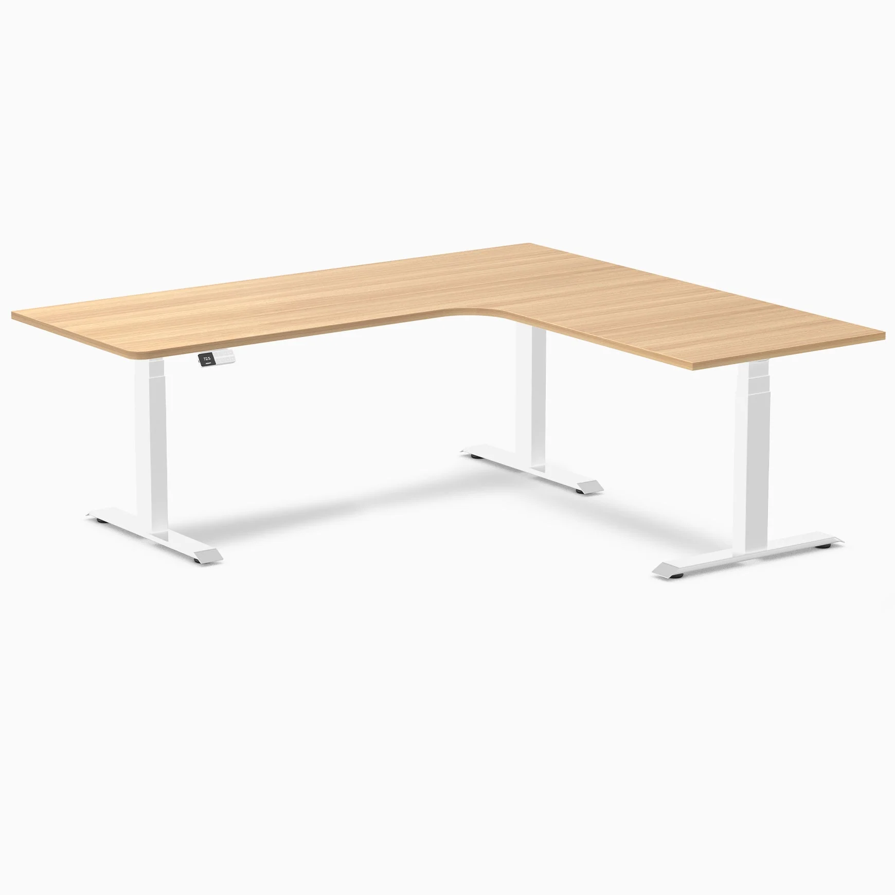 Desky L-Shape Melamine Sit Stand Desk - Image 91