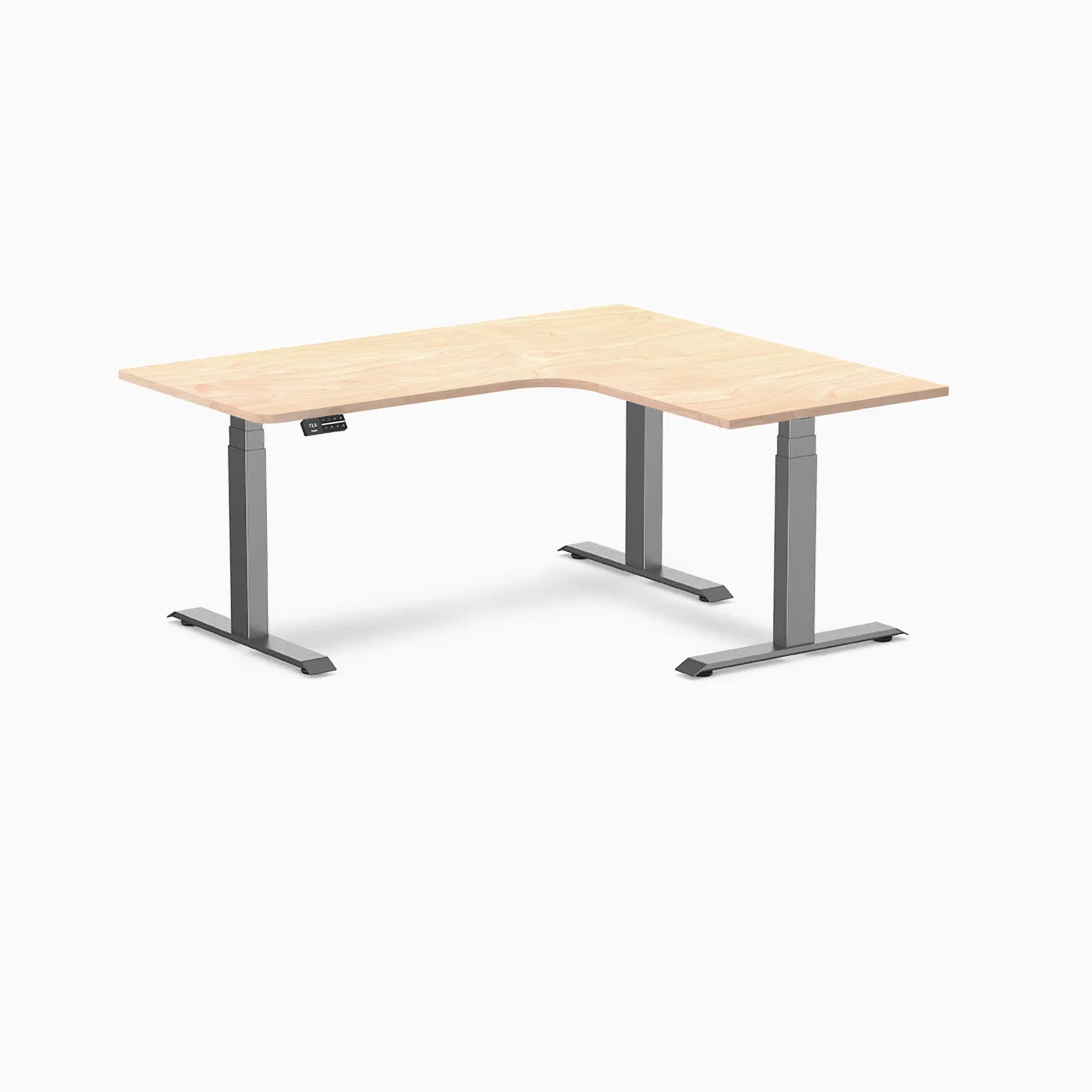 Desky L-Shape Melamine Sit Stand Desk - Image 94