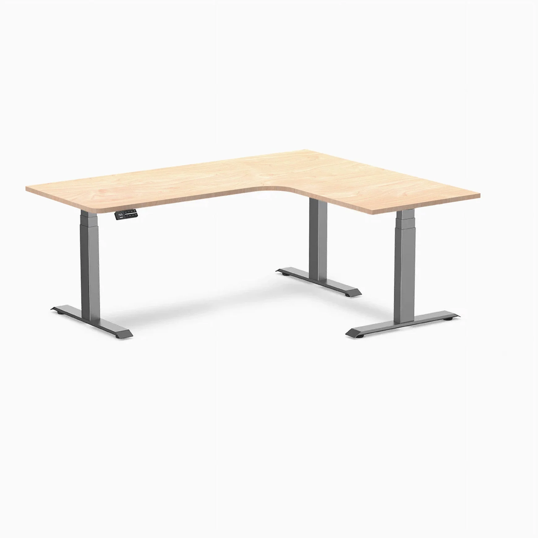 Desky L-Shape Melamine Sit Stand Desk - Image 97