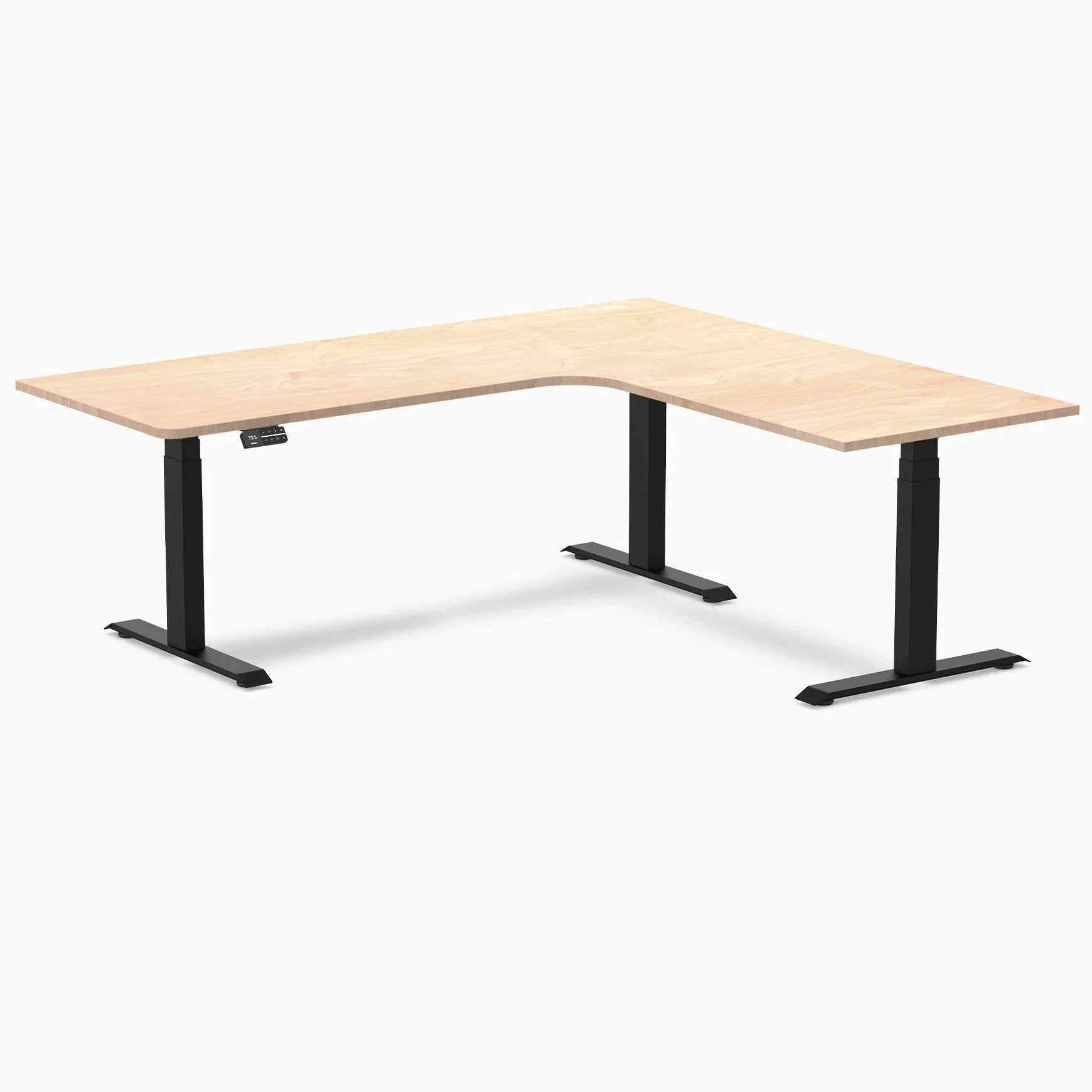 Desky L-Shape Melamine Sit Stand Desk - Image 98