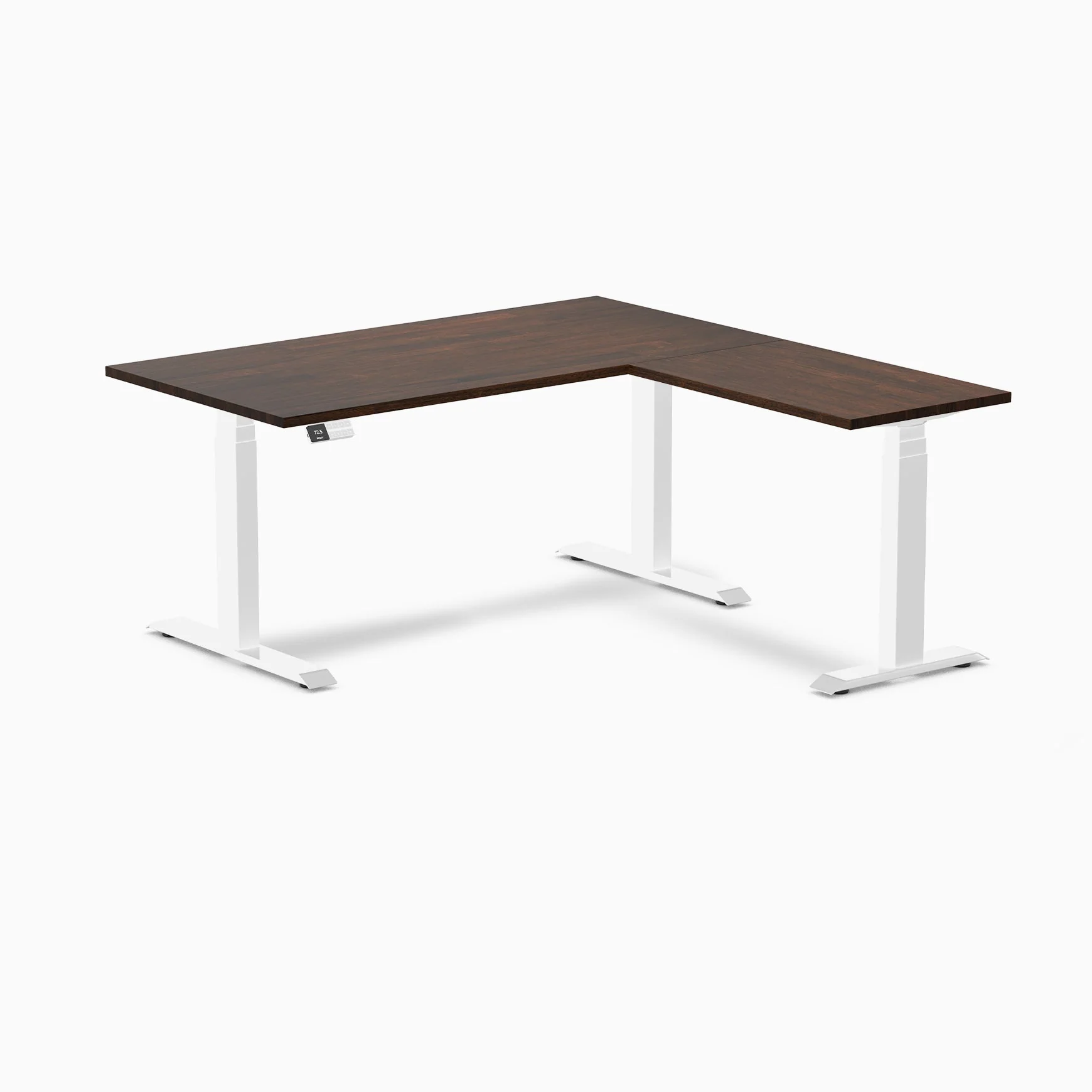 Desky Rubberwood L-Shape Sit Stand Desk - Image 16
