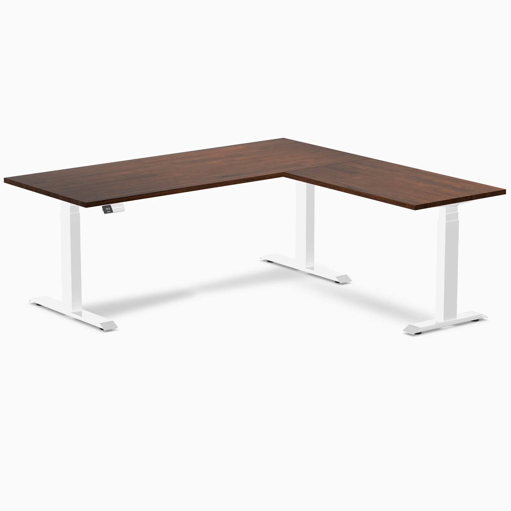 Desky Rubberwood L-Shape Sit Stand Desk - Image 22