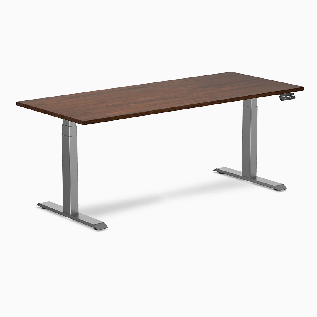Desky Dual Rubberwood Sit Stand Desk - Image 19
