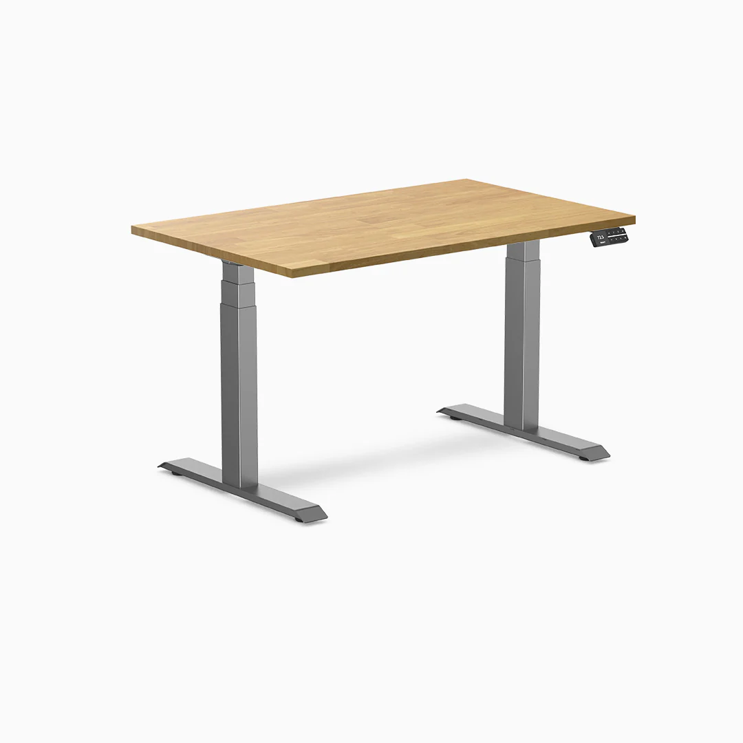Desky Dual Rubberwood Sit Stand Desk - Image 25