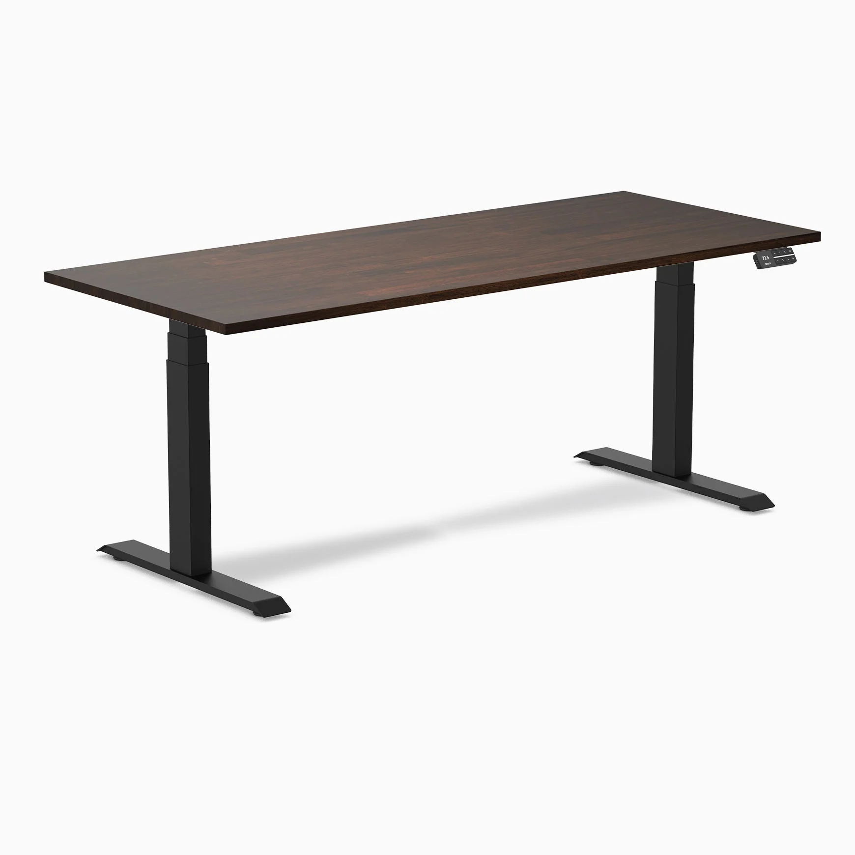 Desky Dual Rubberwood Sit Stand Desk - Image 35