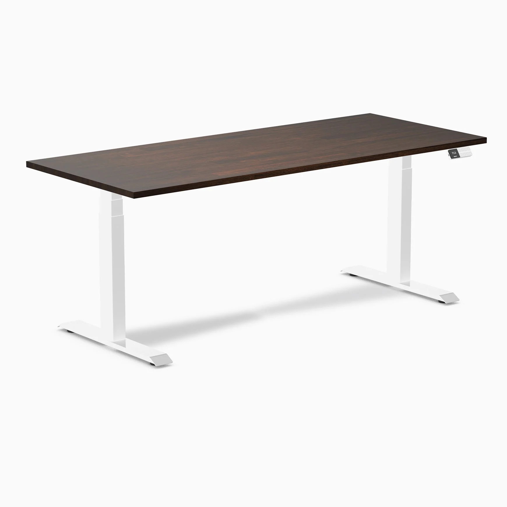 Desky Dual Rubberwood Sit Stand Desk - Image 36