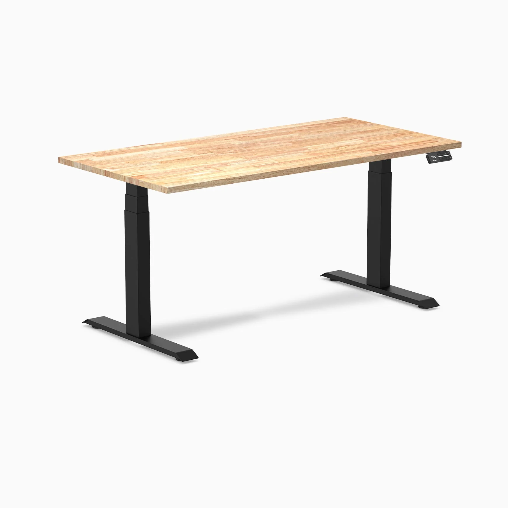 Desky Dual Rubberwood Sit Stand Desk - Image 56
