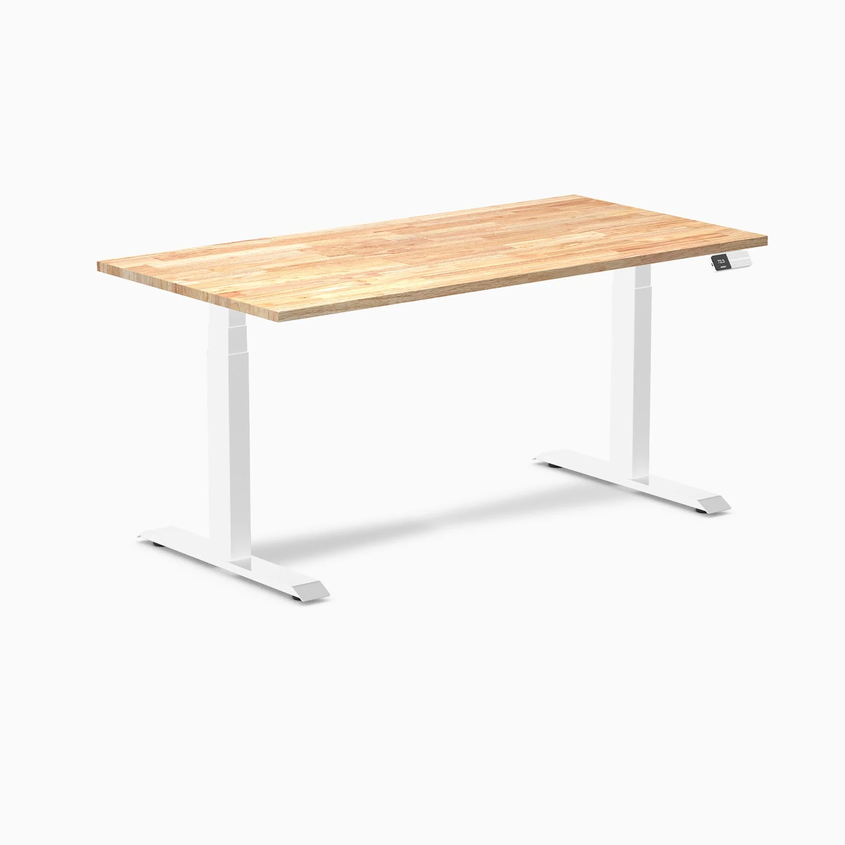 Desky Dual Rubberwood Sit Stand Desk - Image 57