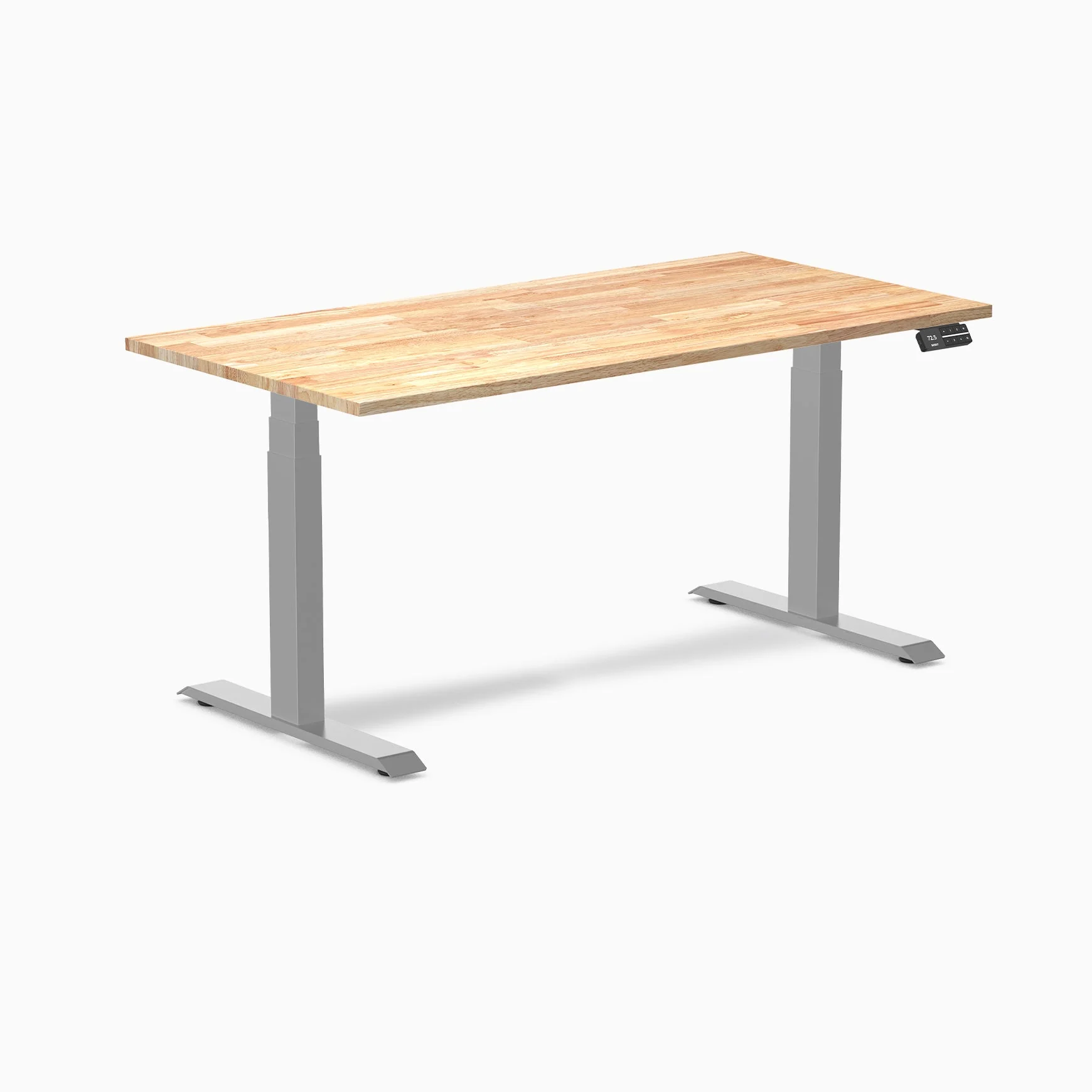 Desky Dual Rubberwood Sit Stand Desk - Image 58