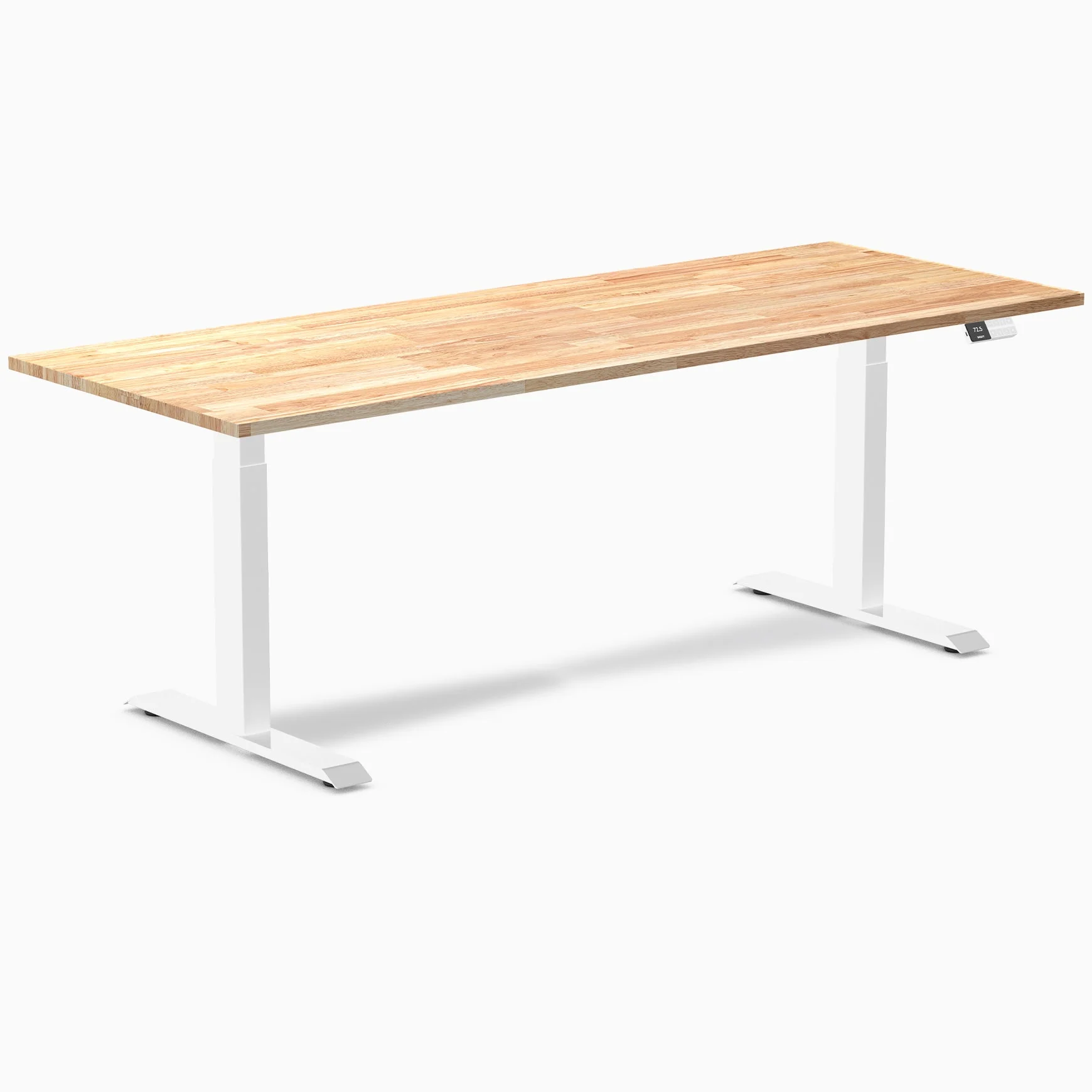 Desky Dual Rubberwood Sit Stand Desk - Image 63