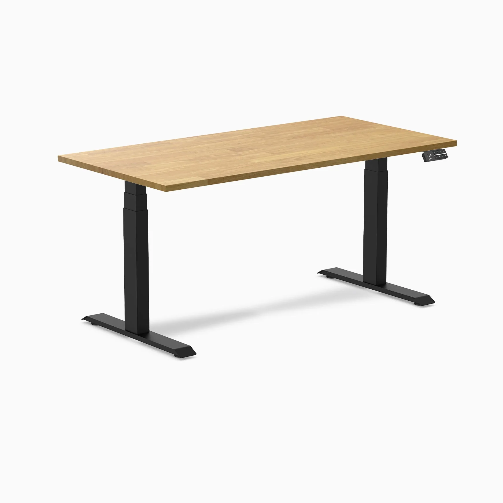 Desky Dual Rubberwood Sit Stand Desk - Image 68