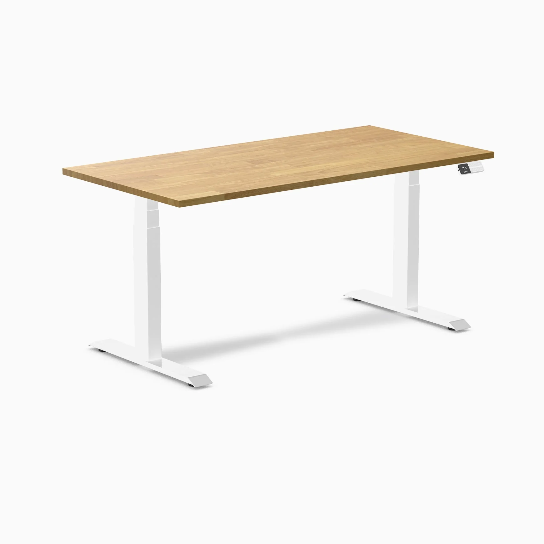 Desky Dual Rubberwood Sit Stand Desk - Image 69