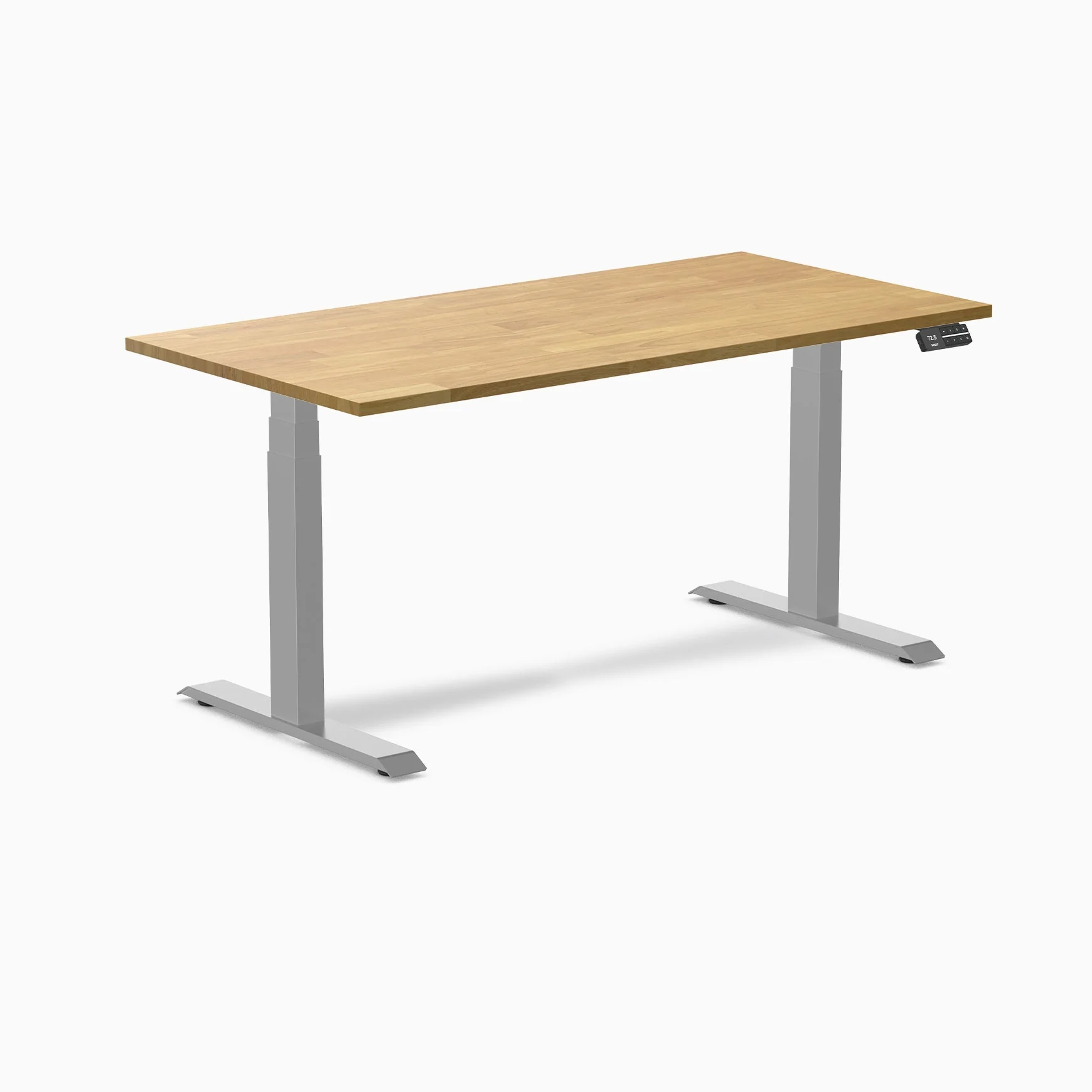 Desky Dual Rubberwood Sit Stand Desk - Image 70