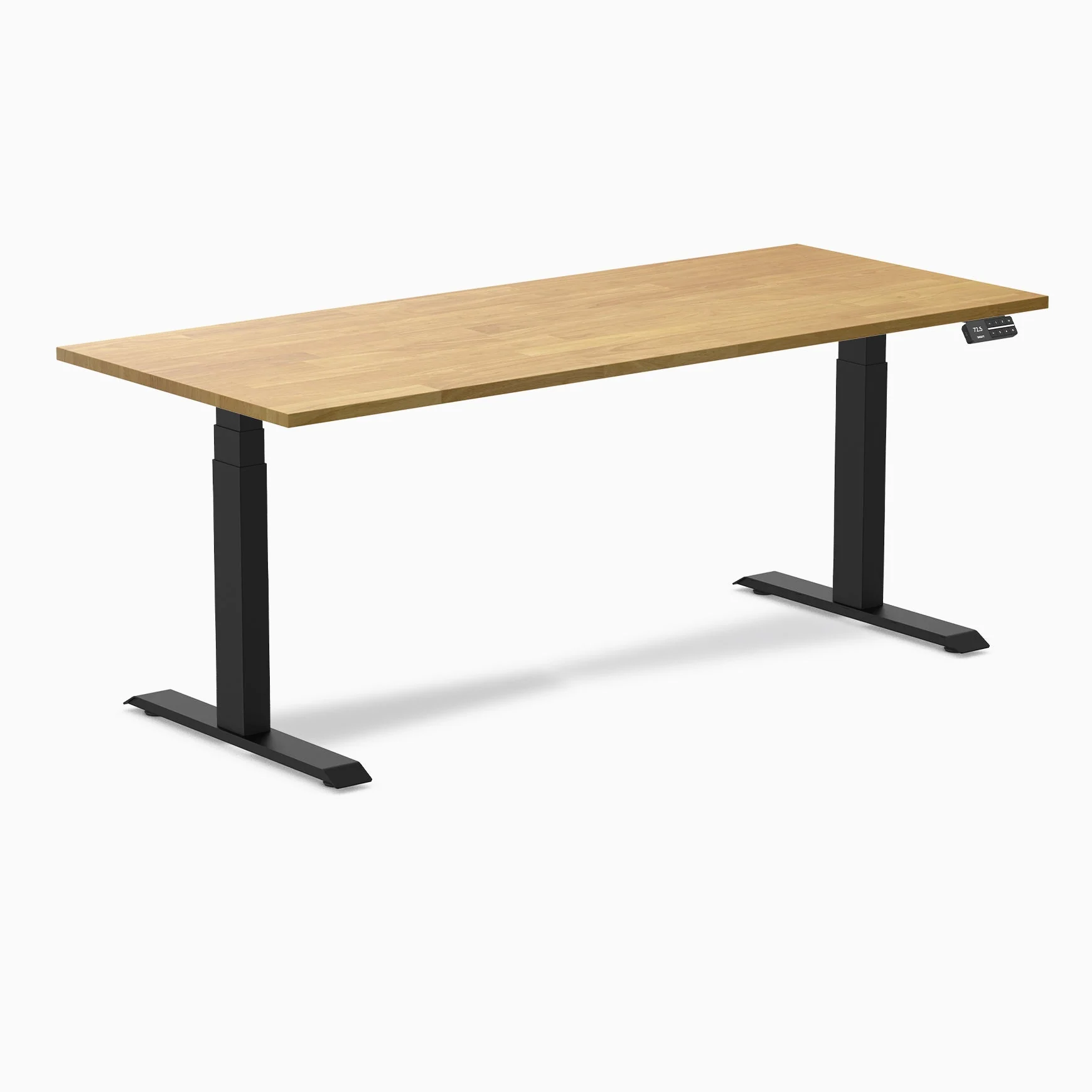 Desky Dual Rubberwood Sit Stand Desk - Image 71