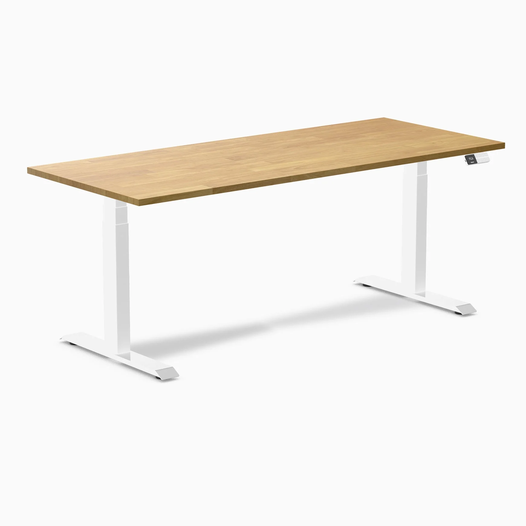 Desky Dual Rubberwood Sit Stand Desk - Image 72