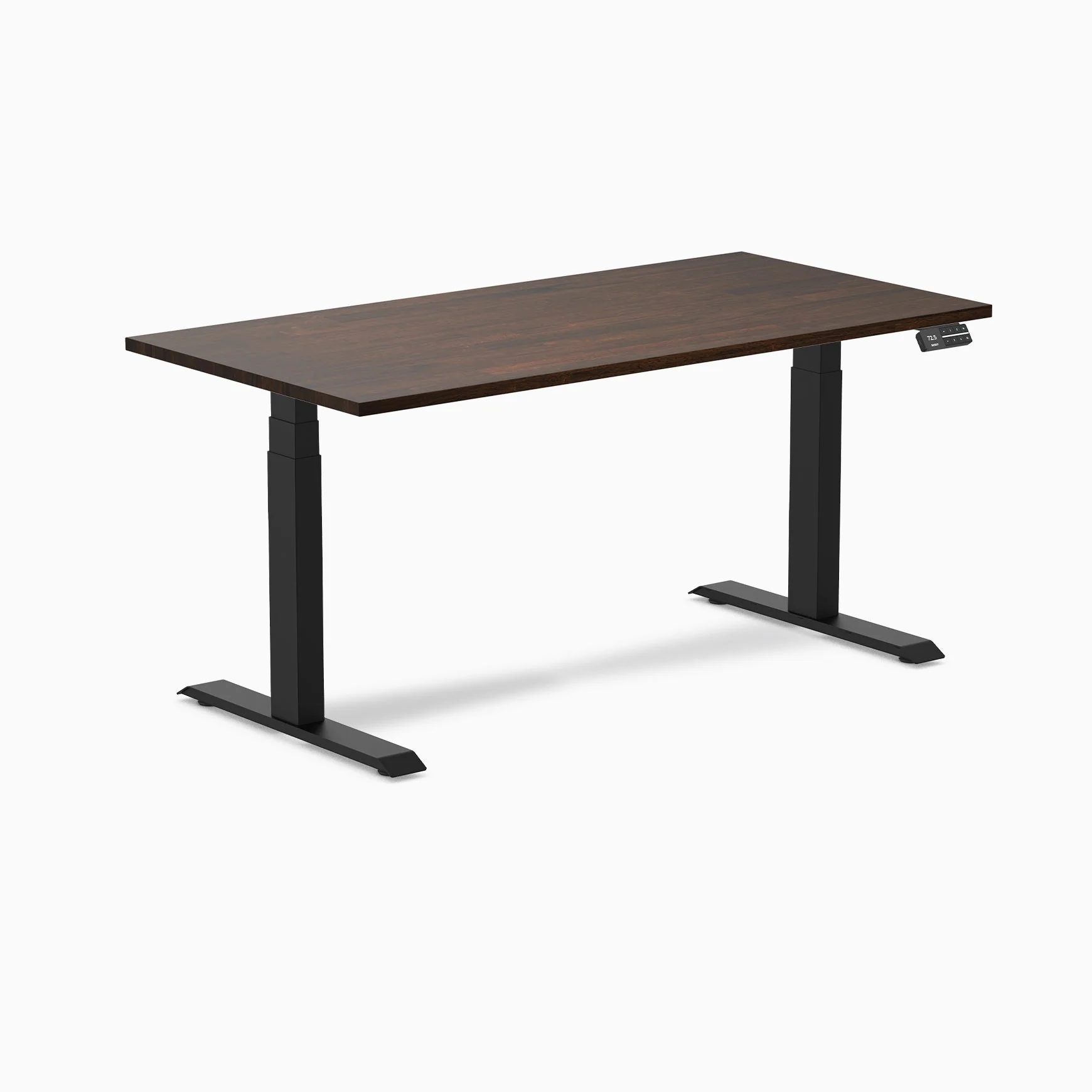 Desky Dual Rubberwood Sit Stand Desk - Image 77